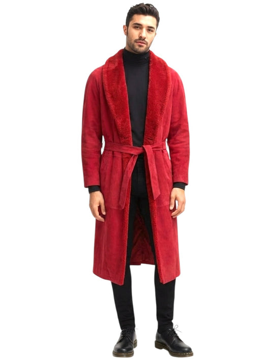 1980s Suede & Shearling Coat, Size XL