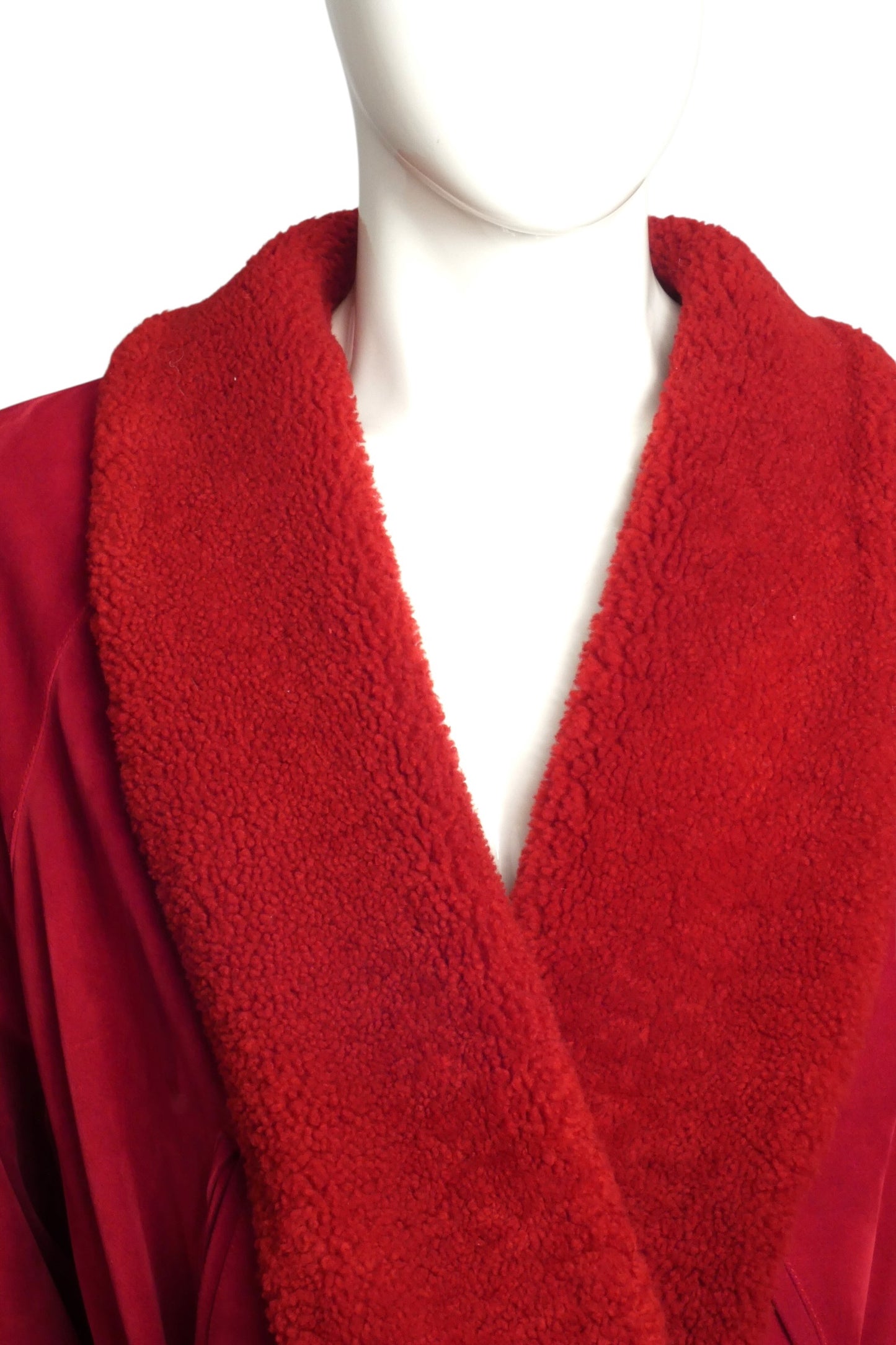 1980s Suede & Shearling Coat, Size XL