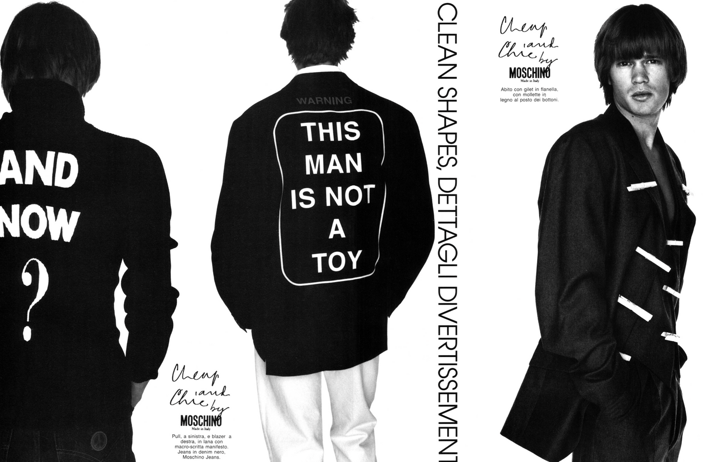 1995 "This Man is Not a Toy" Wool Blazer, Size-Medium