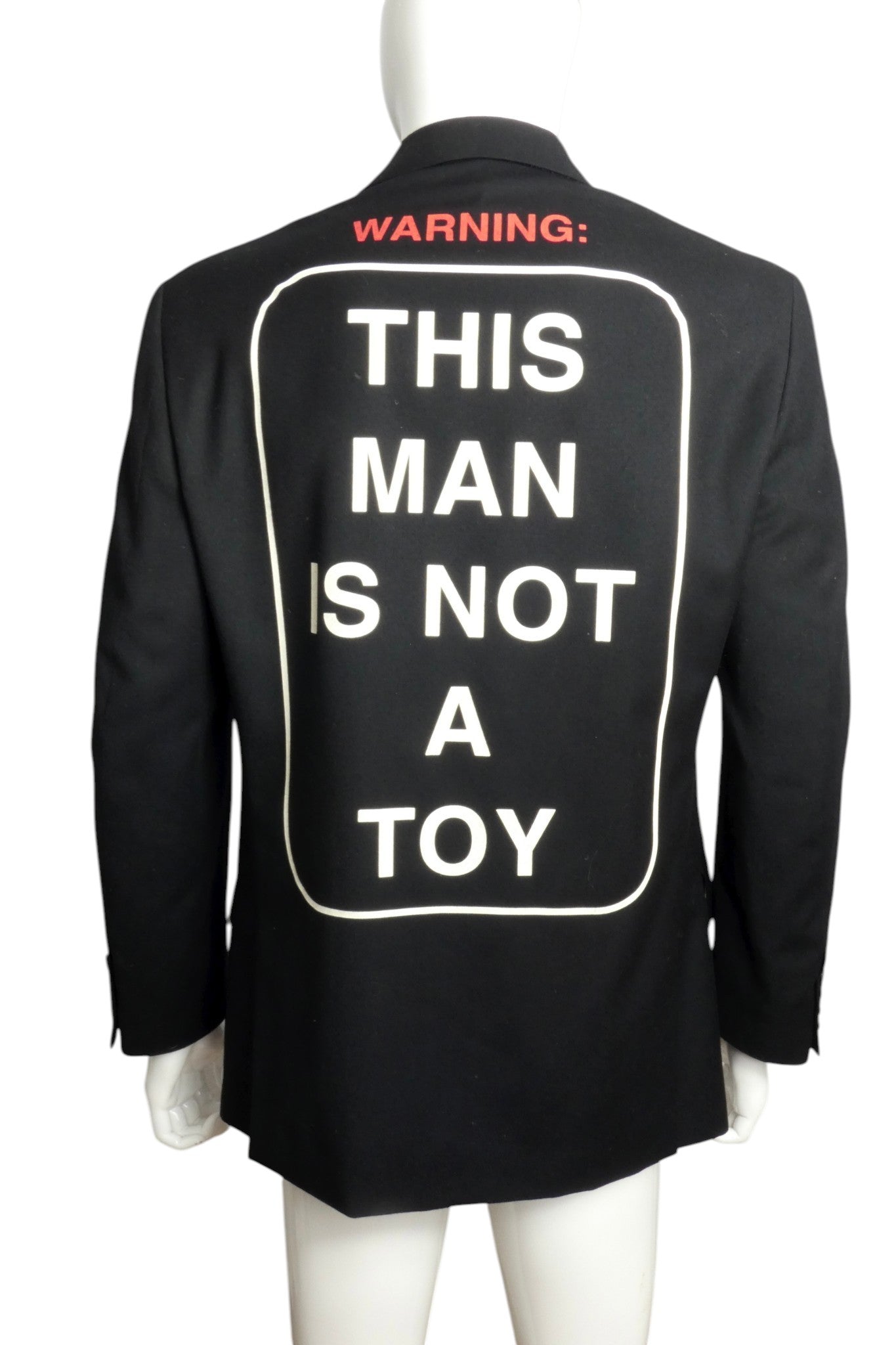 1995 "This Man is Not a Toy" Wool Blazer, Size-Medium