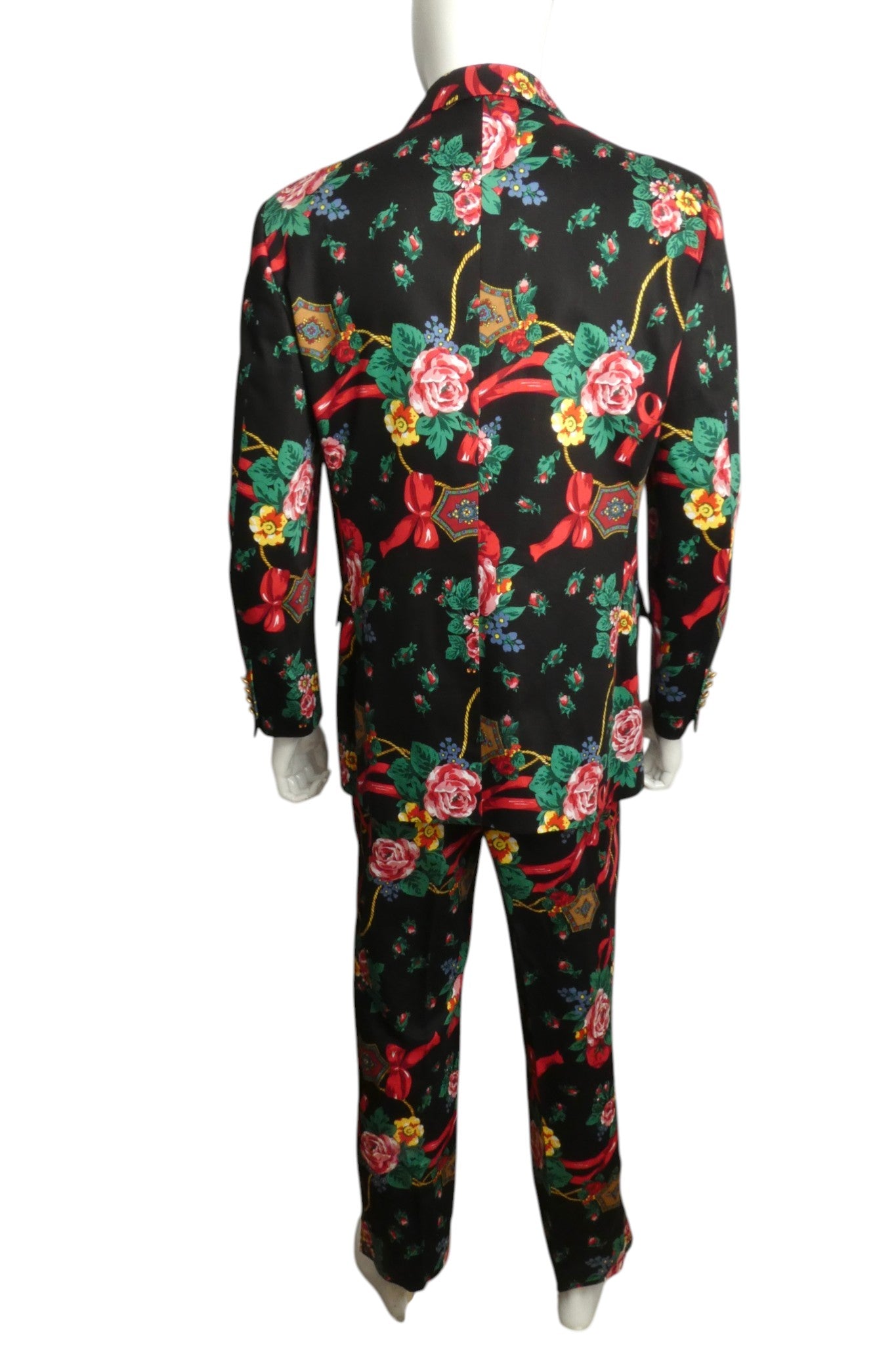 1990s Floral Suit, Size Medium