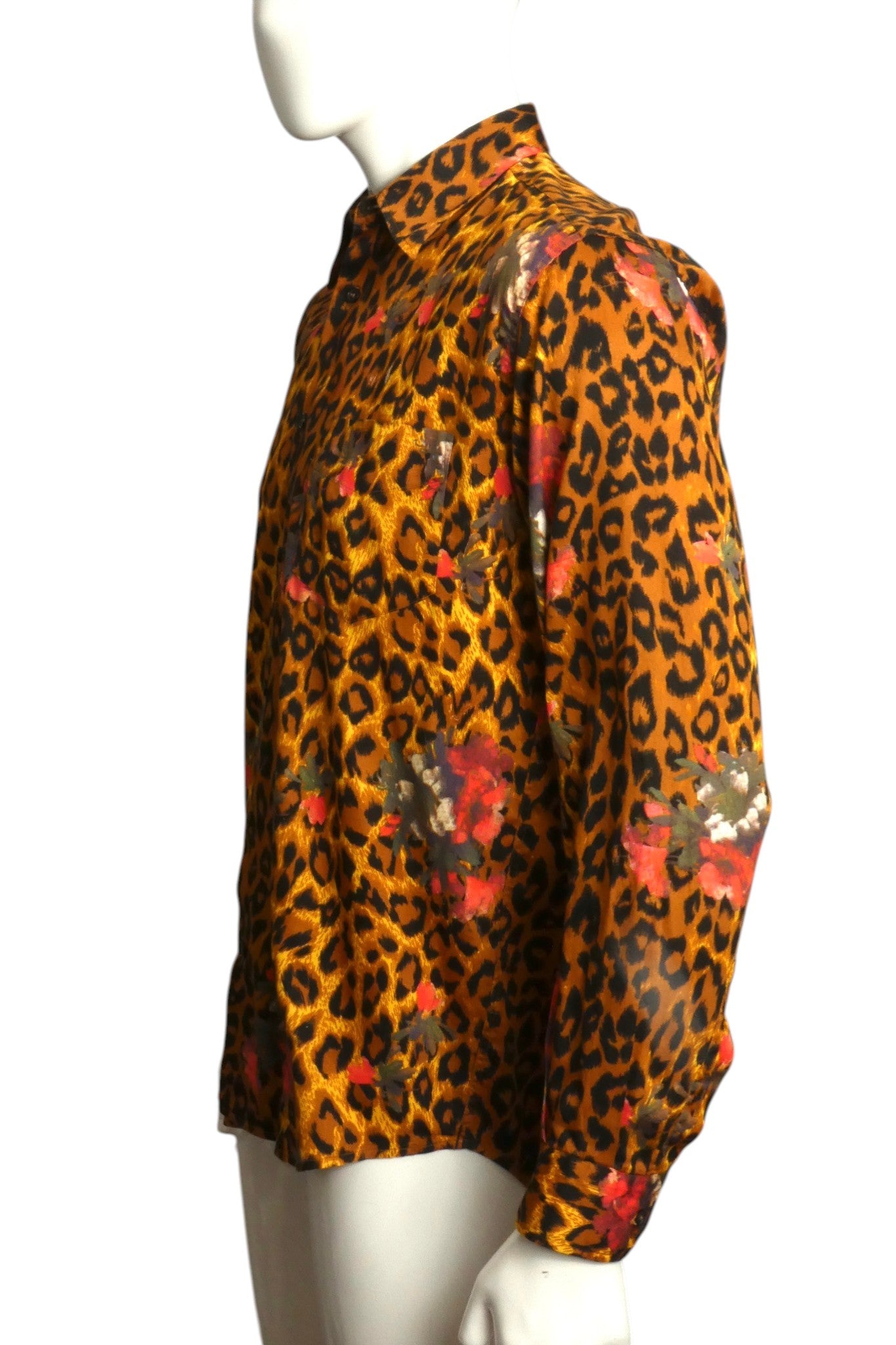 1990s Animal Print Shirt, Size Medium