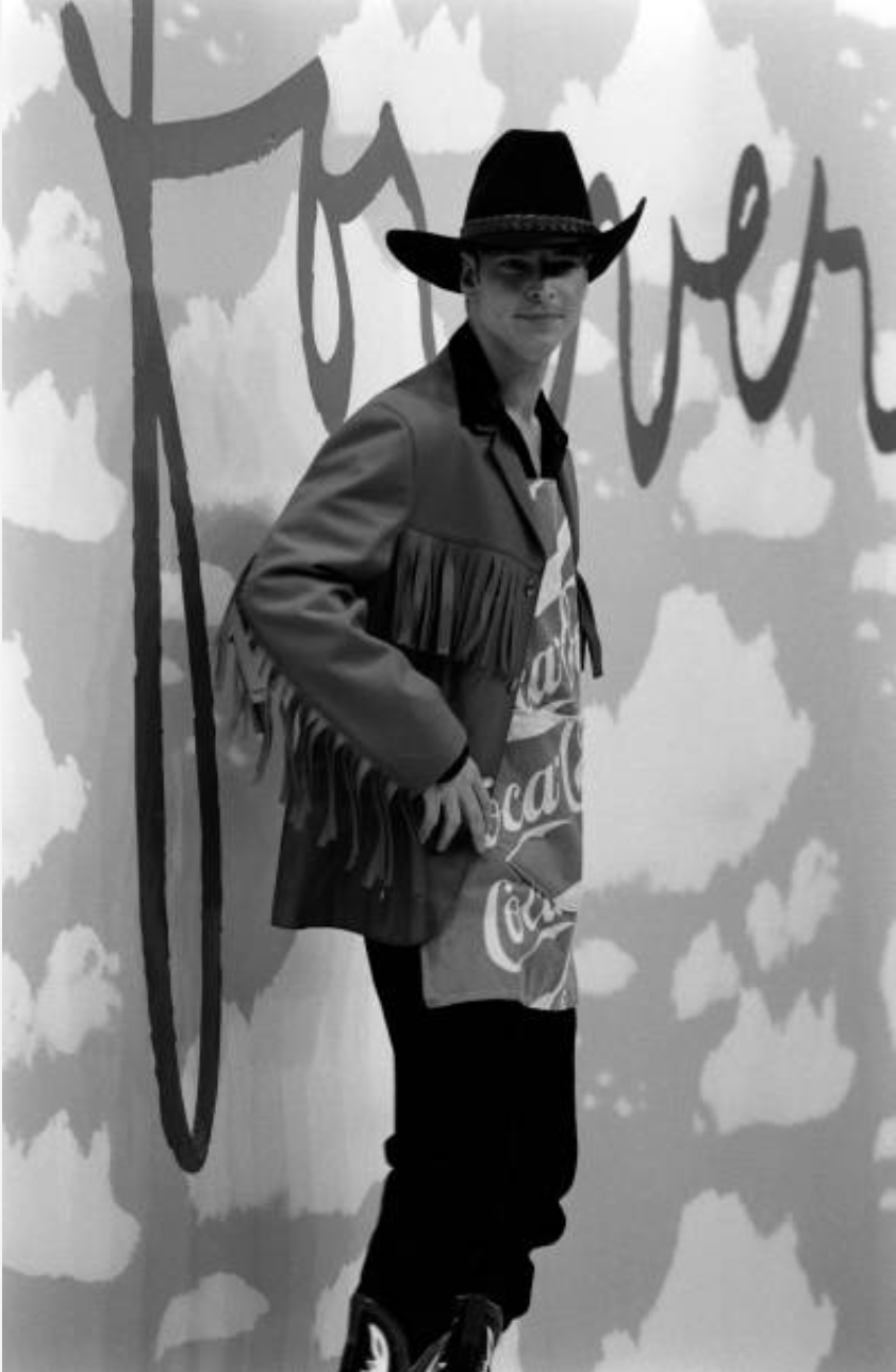 1995 Fringe Wool Jacket, Size Medium