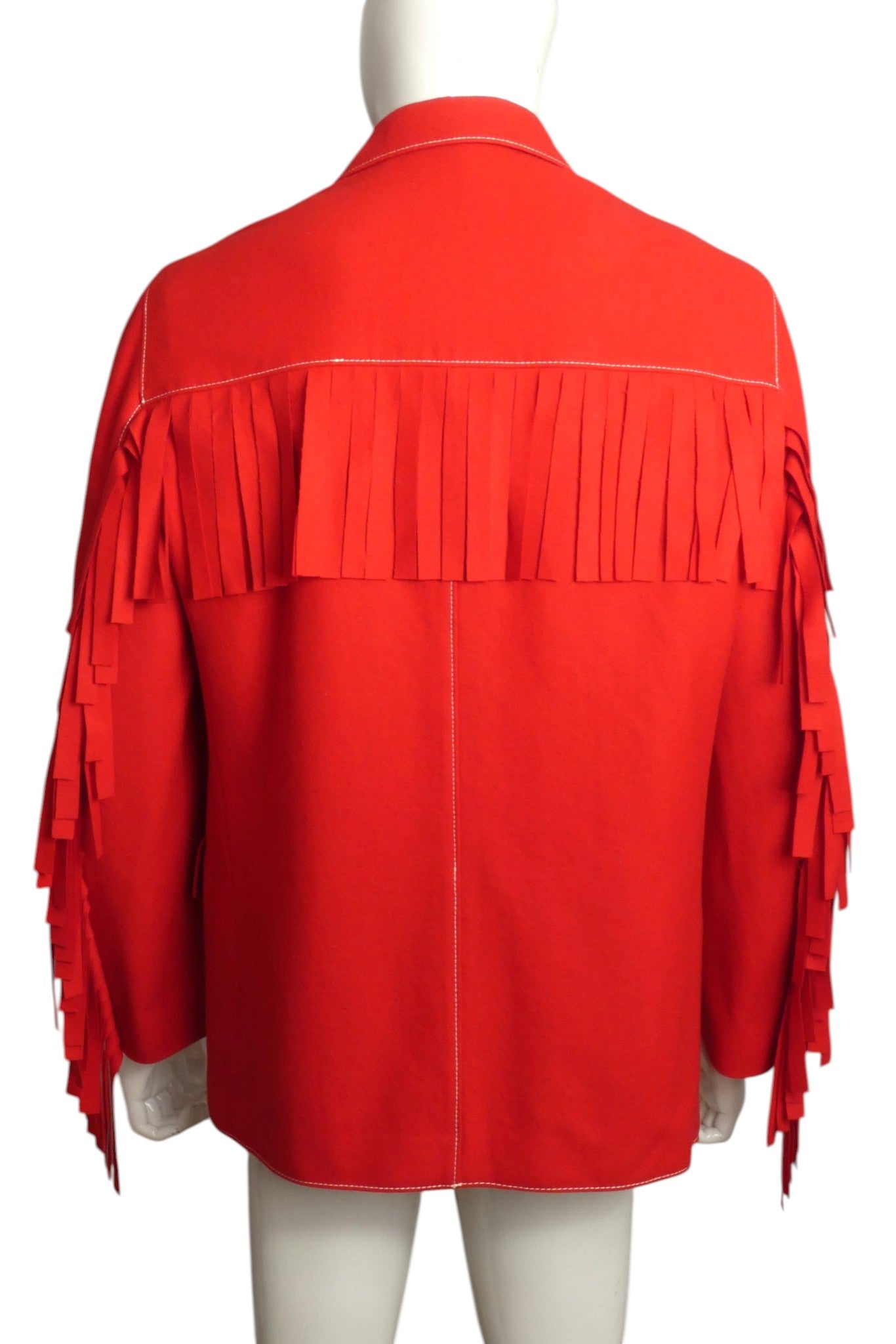 1995 Fringe Wool Jacket, Size Medium