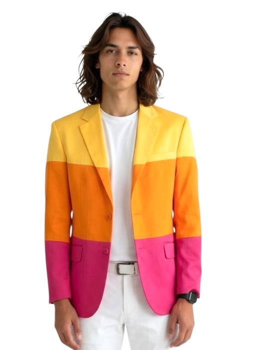 1995 Color Block Blazer, Size Medium