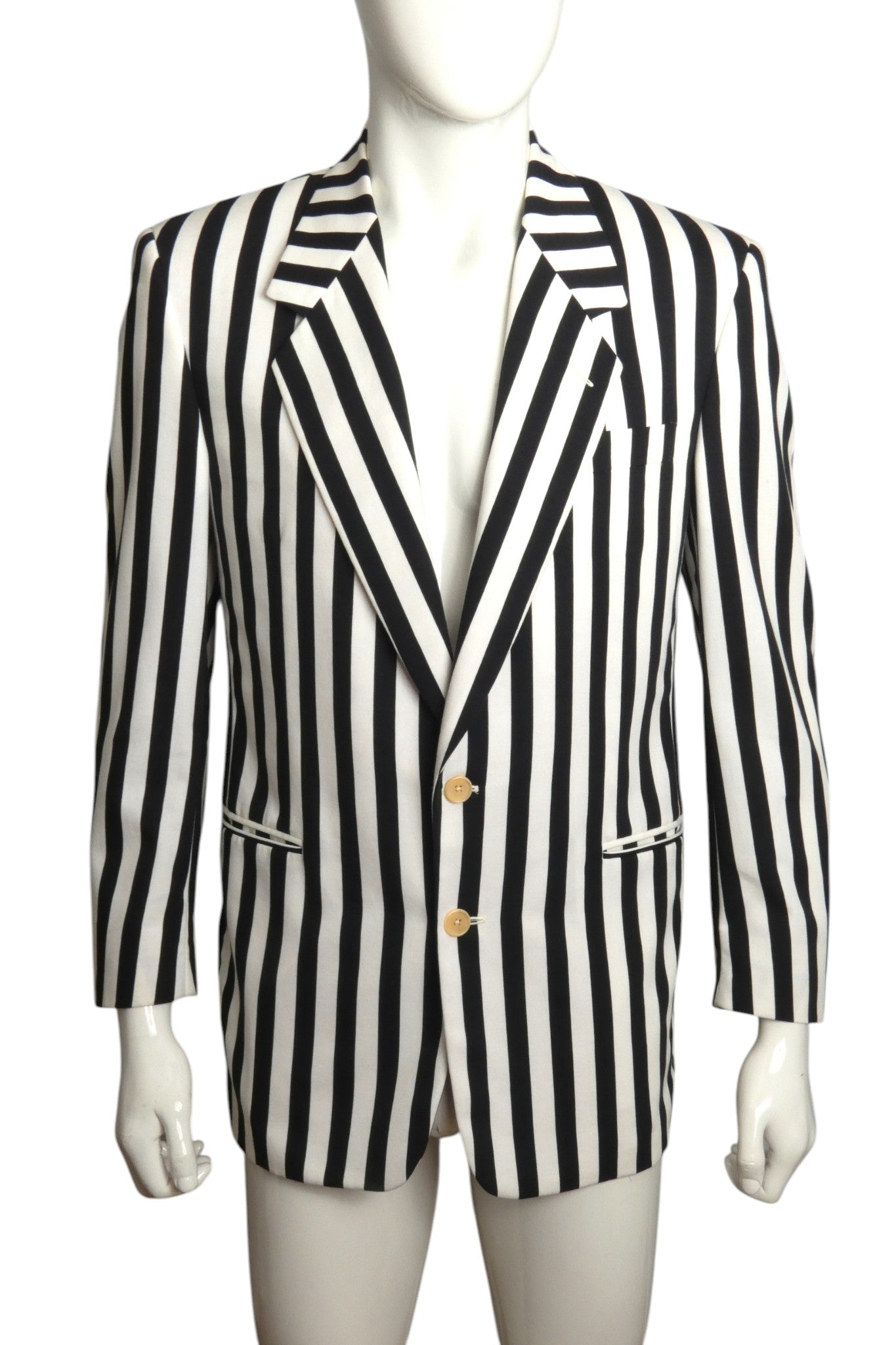 1990s Wool Stripe Blazer, Size Medium