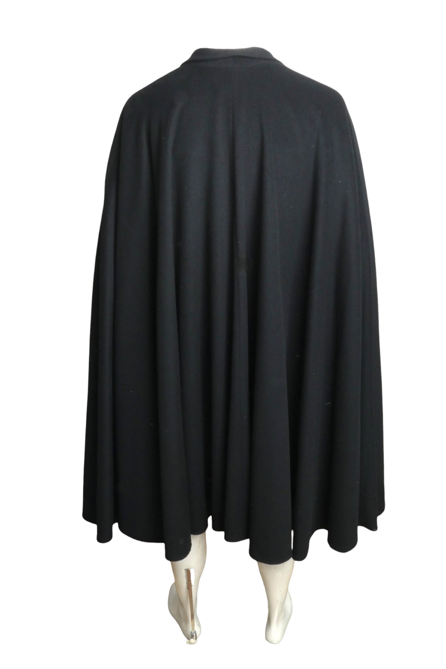 1980s Wool Flannel Cape, One Size