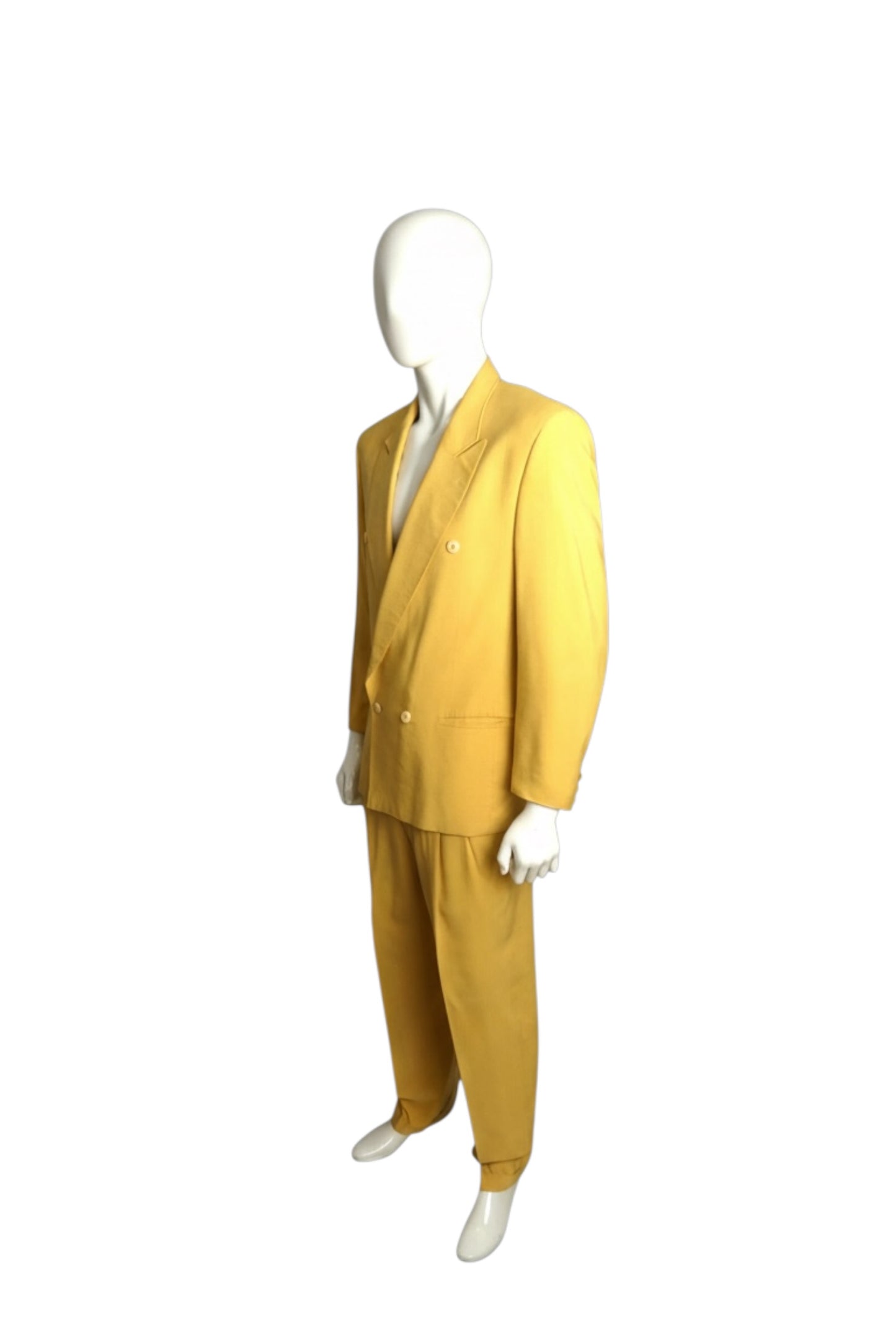 1995 Double Breast Silk Suit, Size Medium