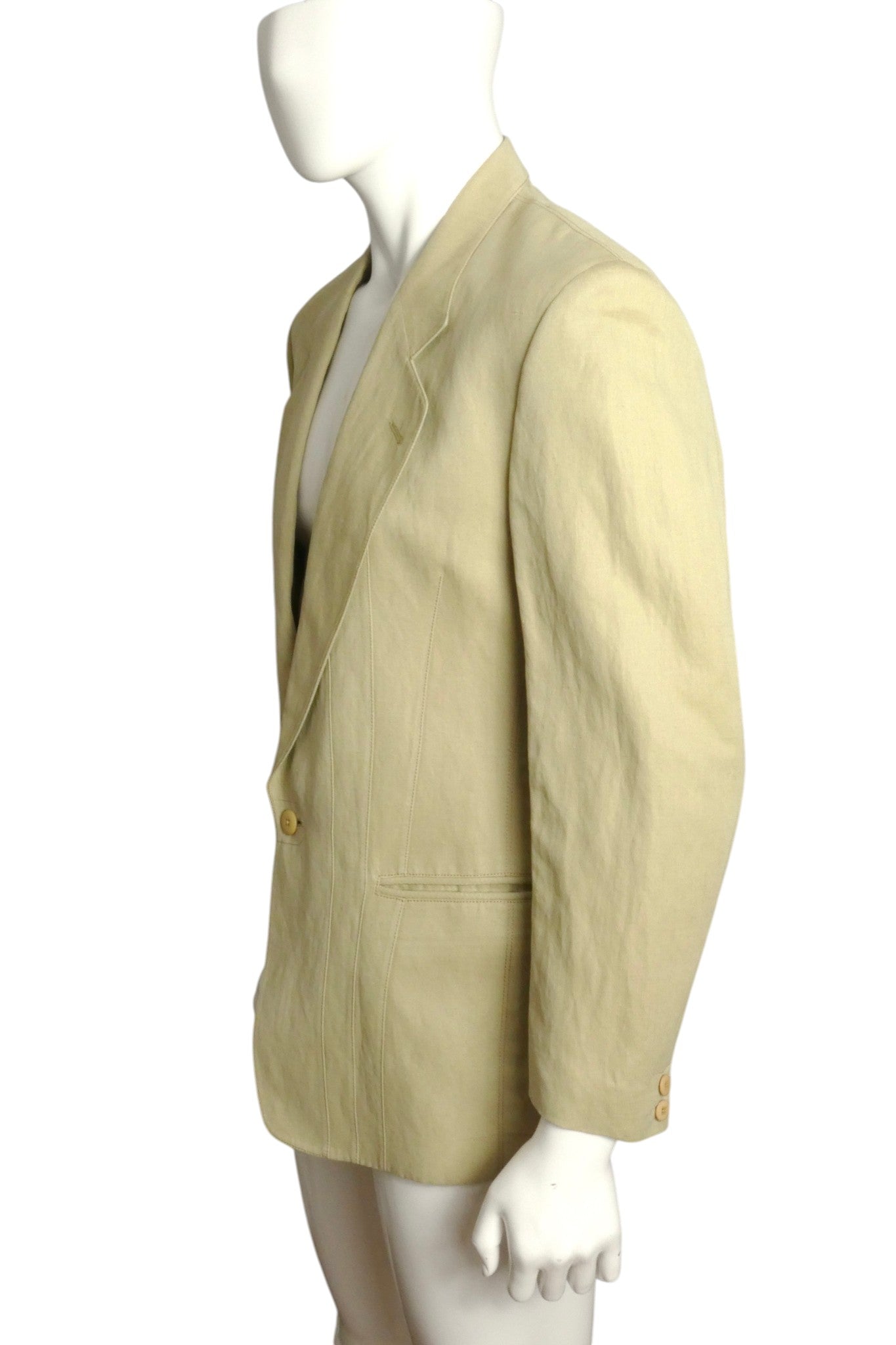 1990s Silk Blend Blazer, Size Medium