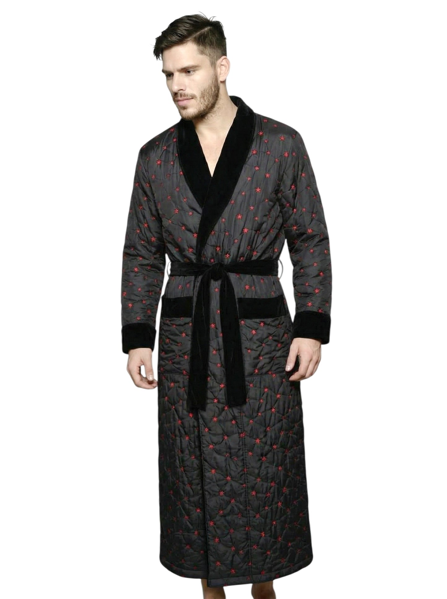 1980s Quilted Robe, Size Medium