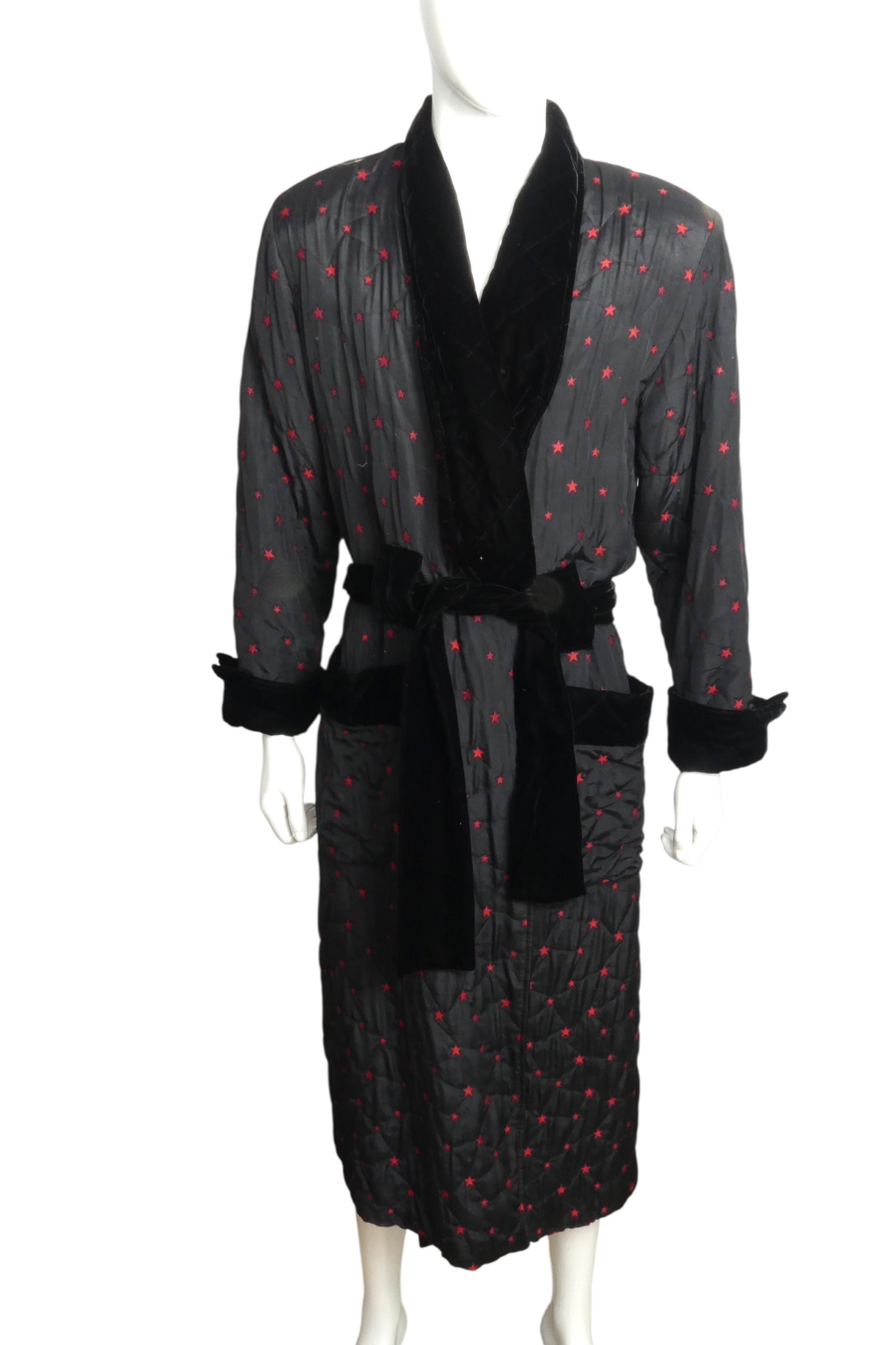 1980s Quilted Robe, Size Medium