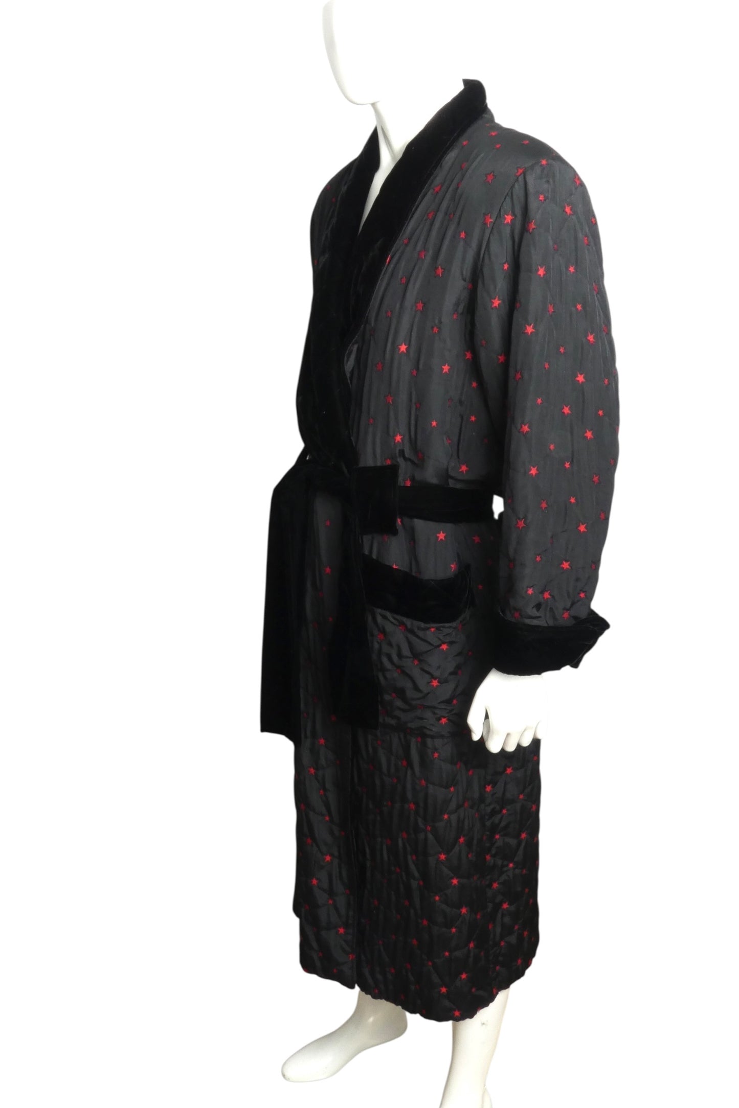 1980s Quilted Robe, Size Medium