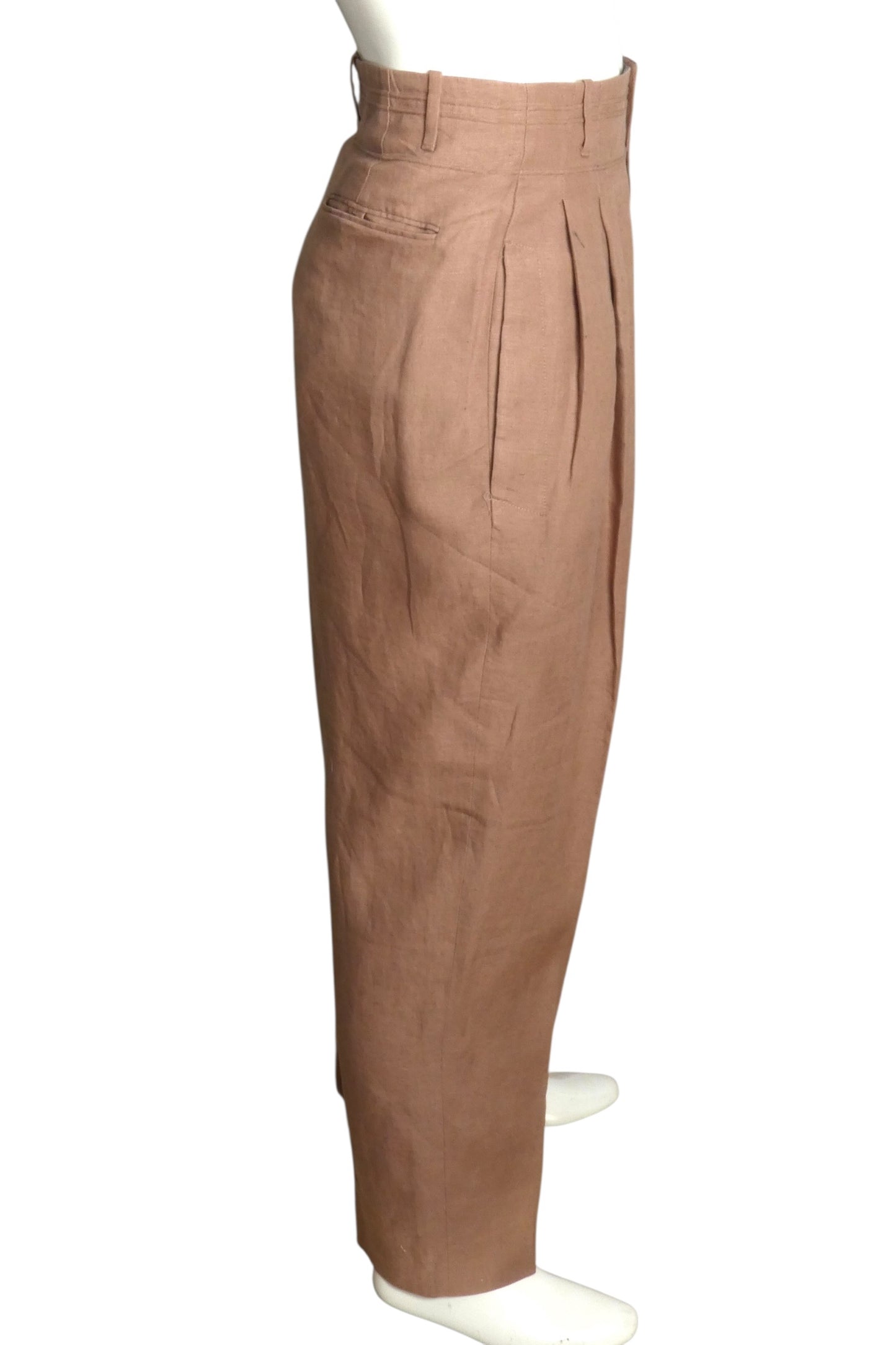 1980s Linen Slacks, W-32"