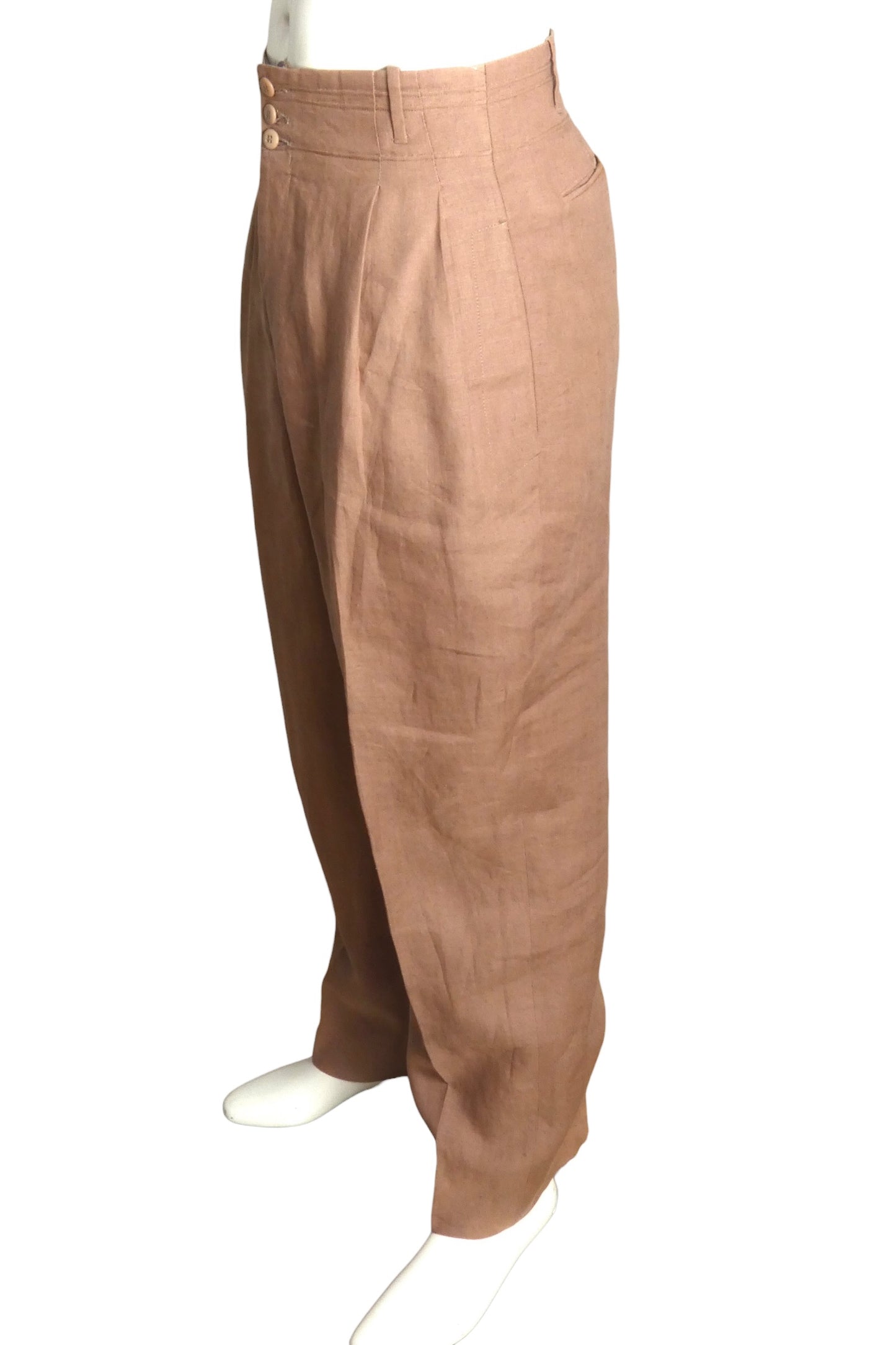 1980s Linen Slacks, W-32"