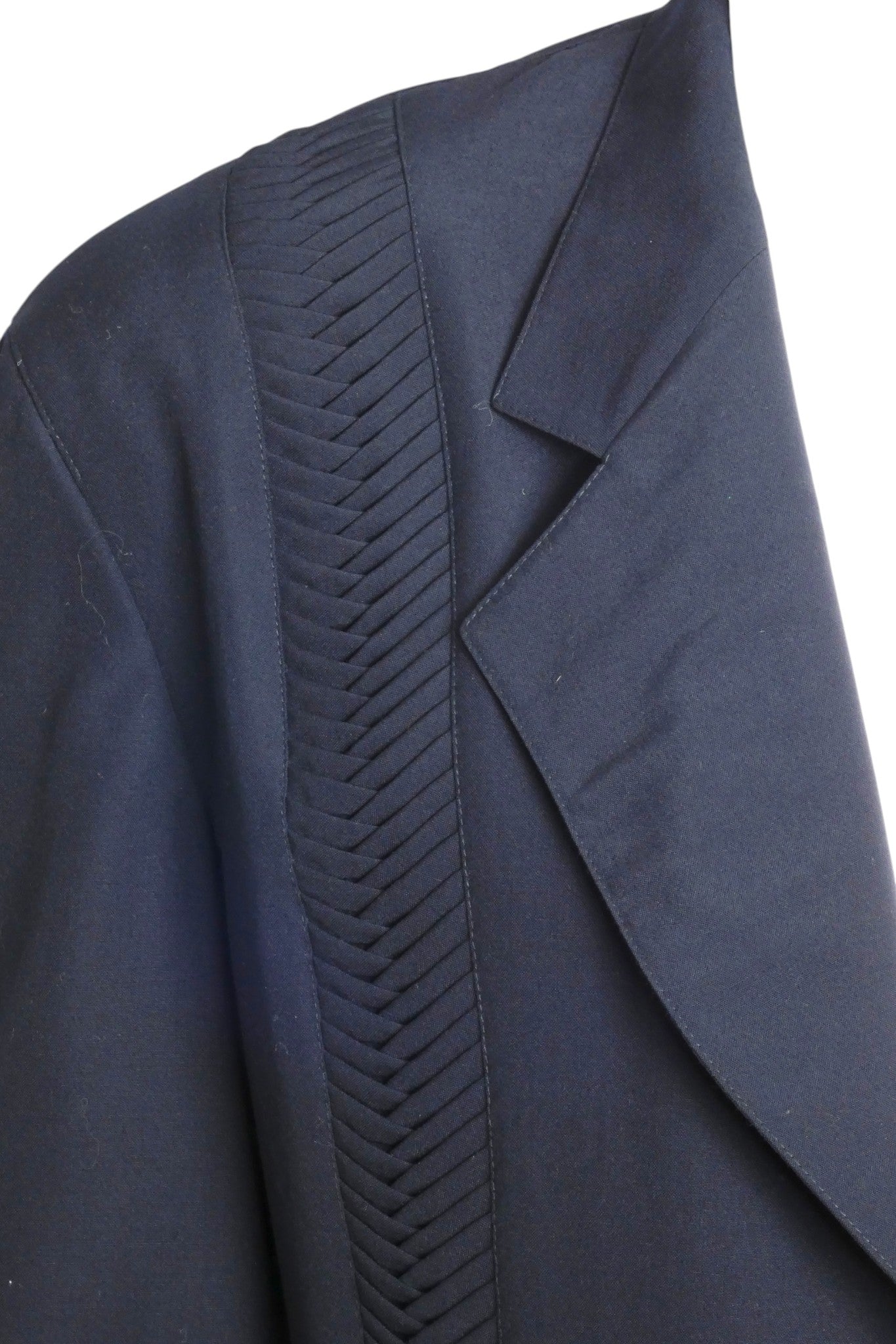 1990s Pleated Wool Blazer, Size Medium