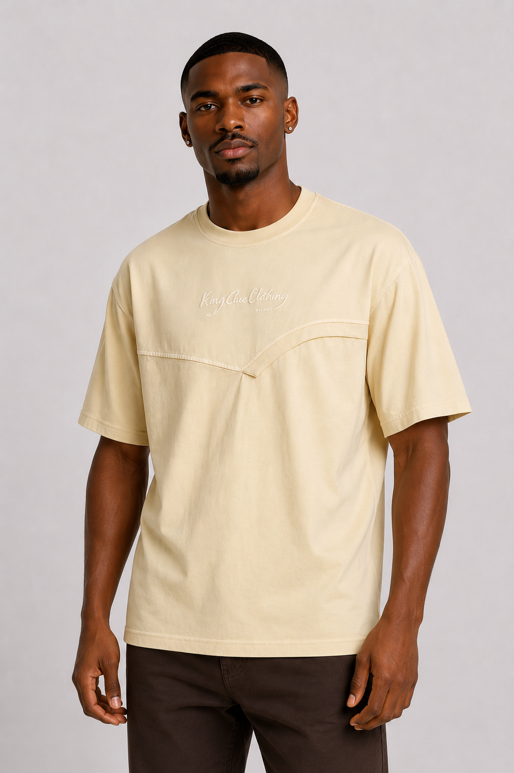 Embroidered Cotton T-Shirt, Size-XLarge