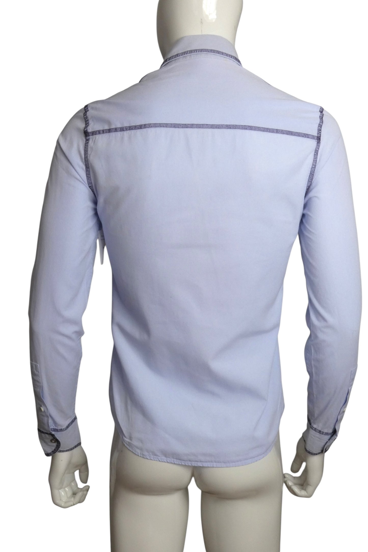 1990s L/S Cotton Embroidered Shirt, Size-Small