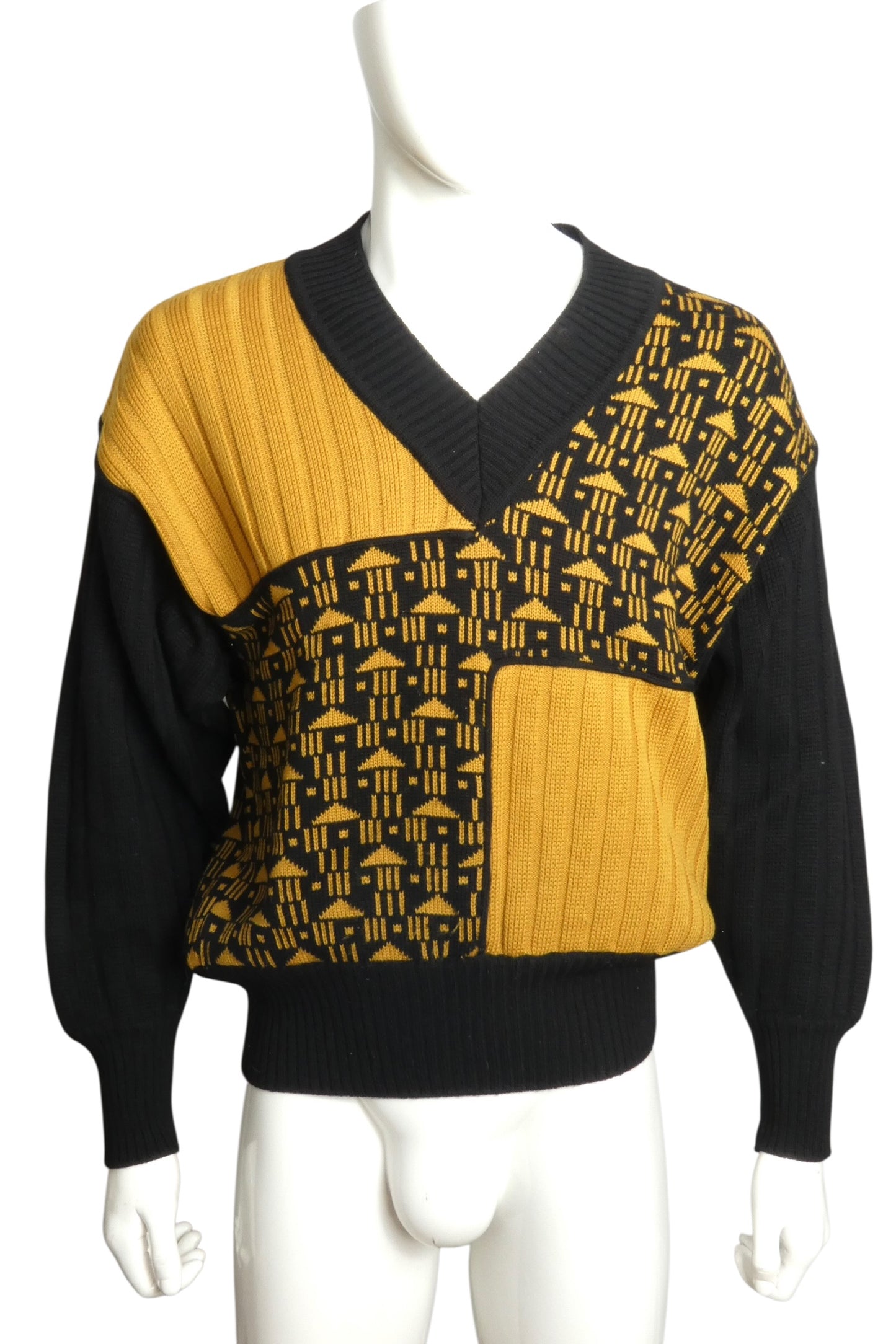 1980s Wool Blend Sweater, Size Medium