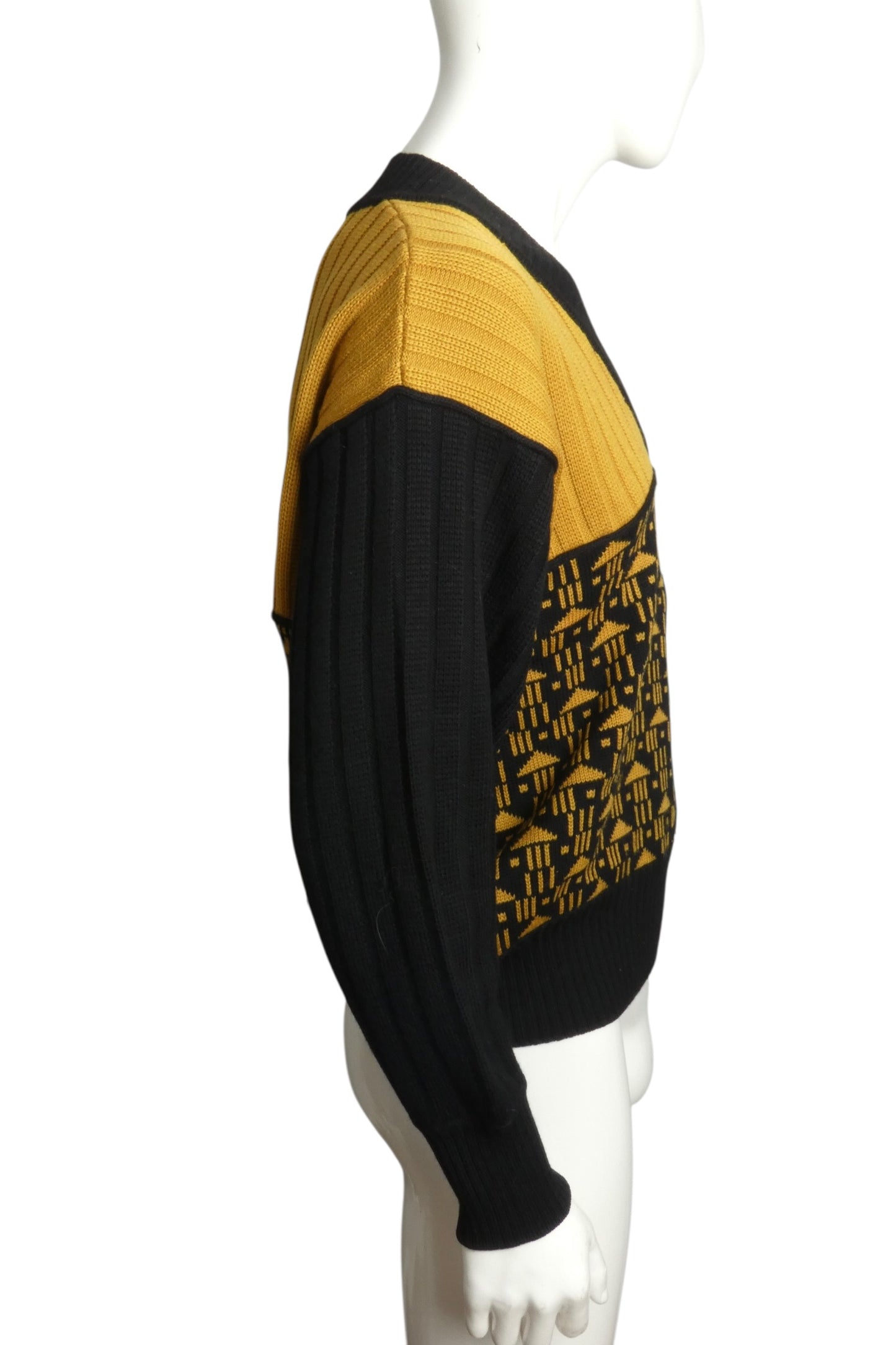 1980s Wool Blend Sweater, Size Medium