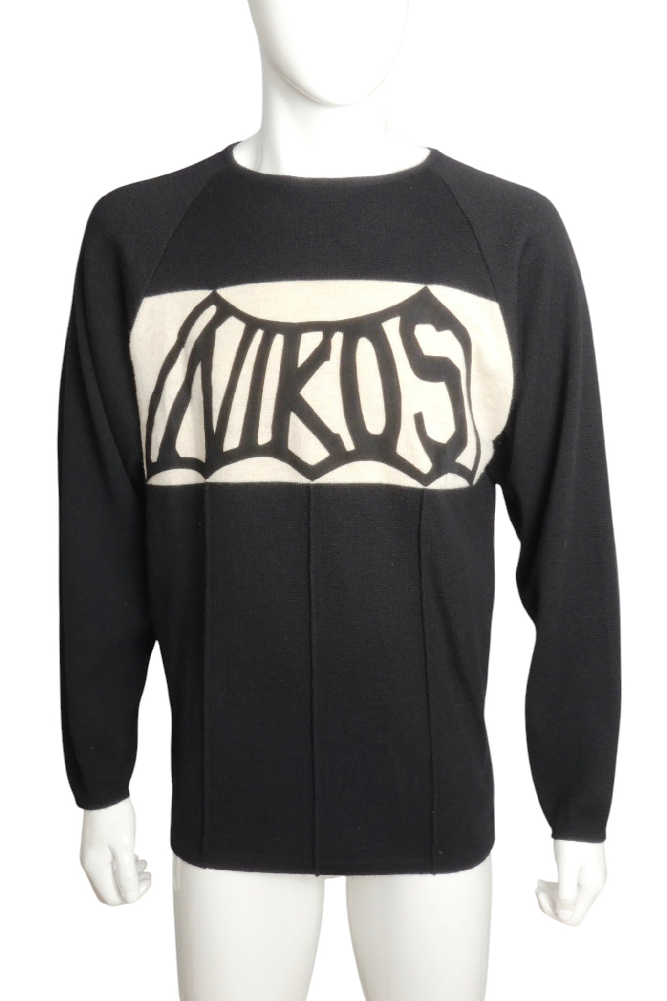 1980s Wool Logo Sweater, Size Large