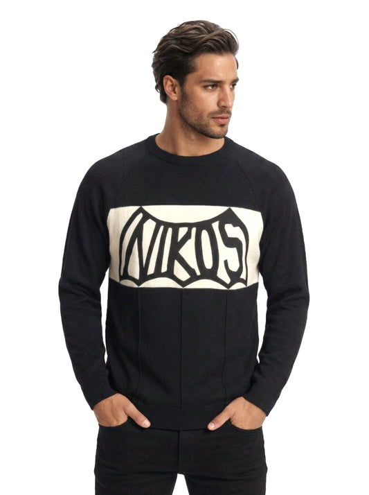 1980s Wool Logo Sweater, Size Large
