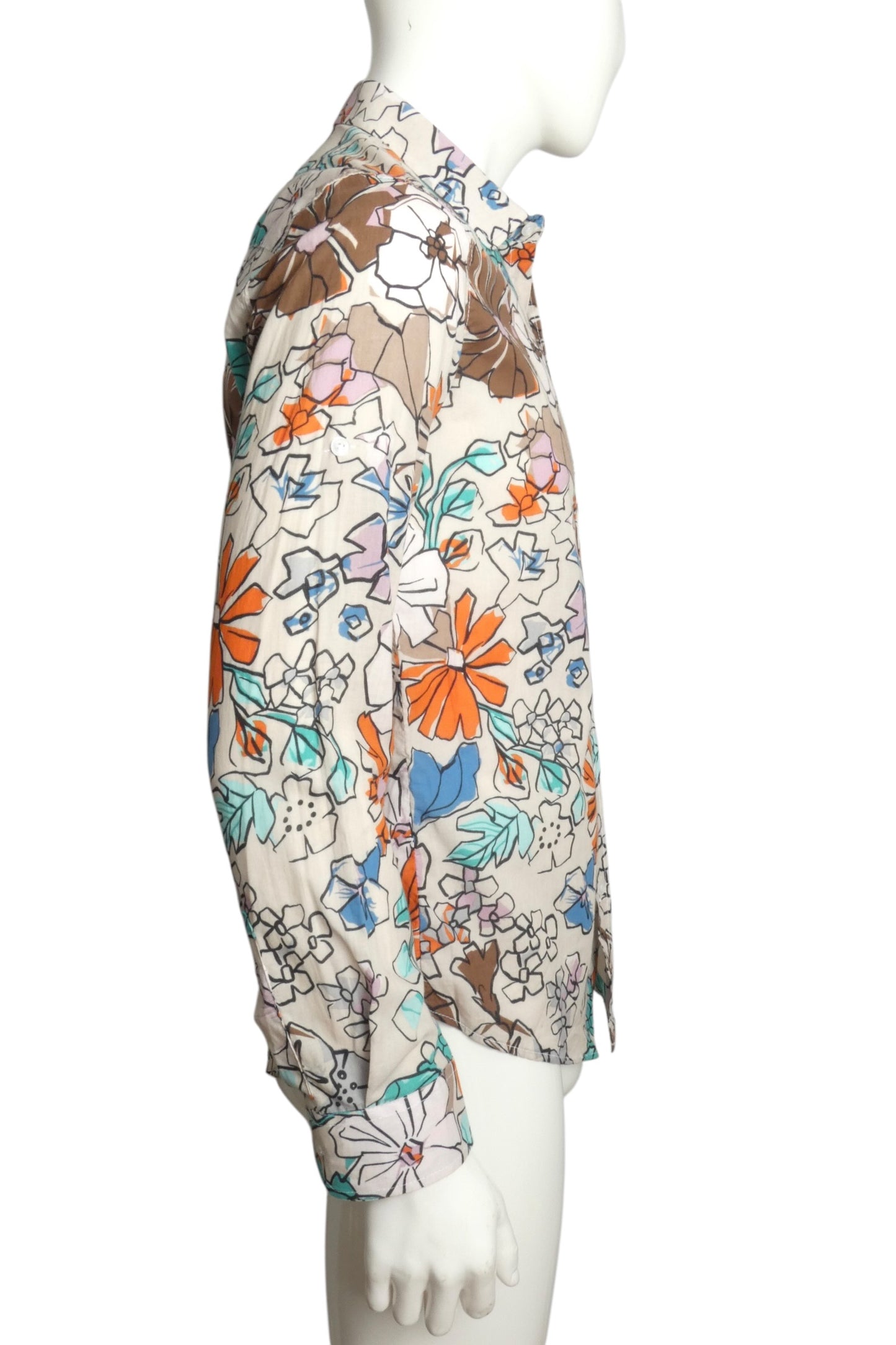 NWT Floral Batiste Shirt, Size Large