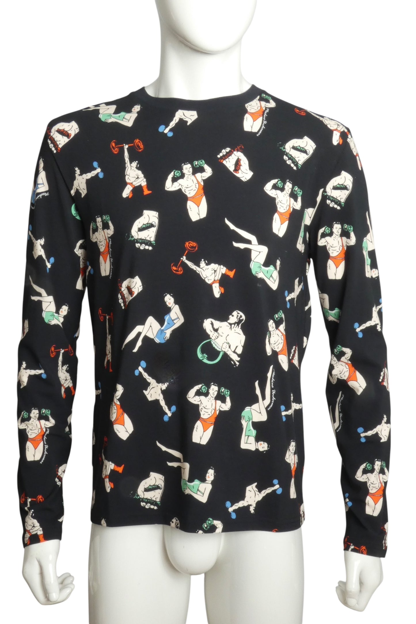 NWT 2019 Printed Cotton L/S T-Shirt, Size XS