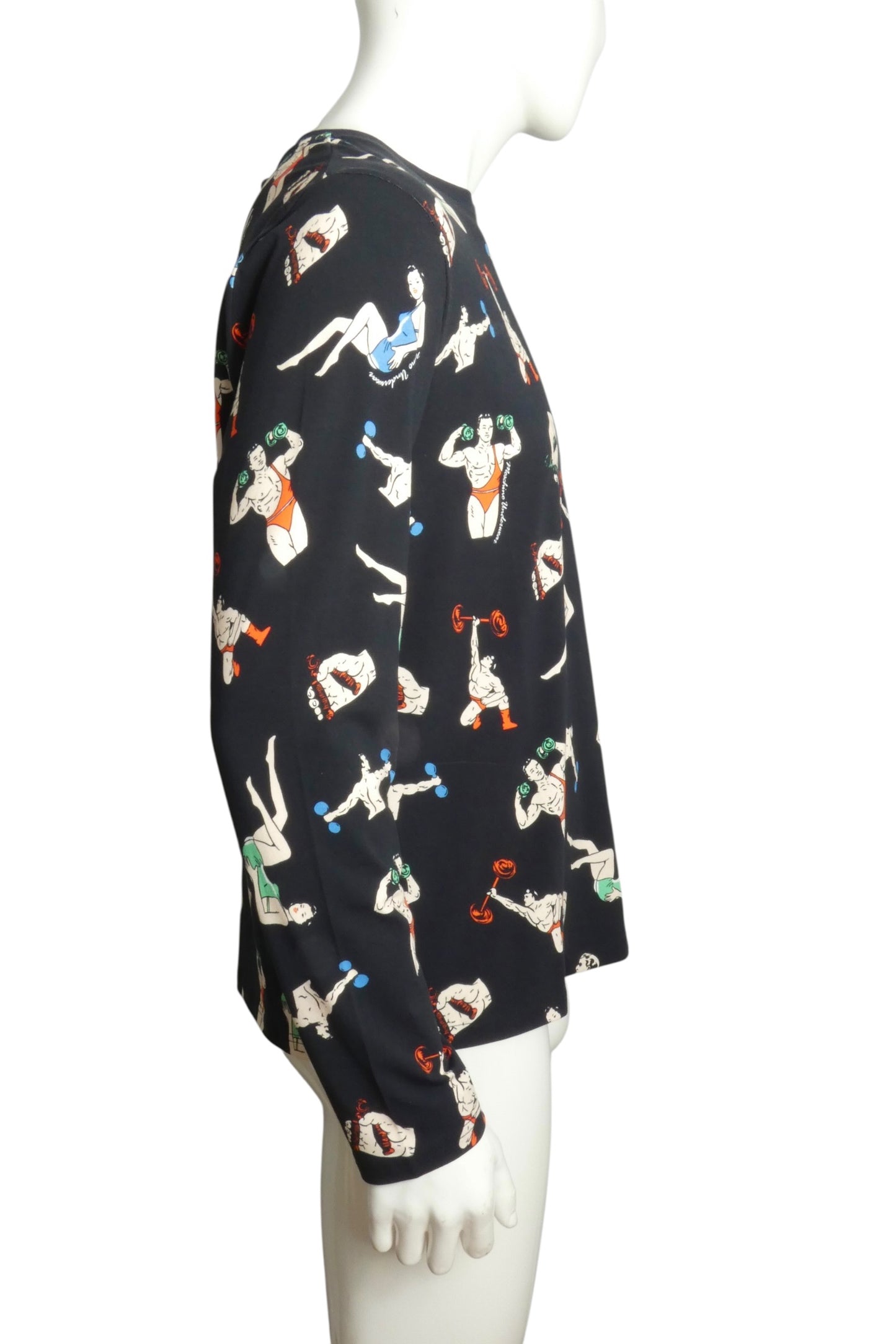 NWT 2019 Printed Cotton L/S T-Shirt, Size XS