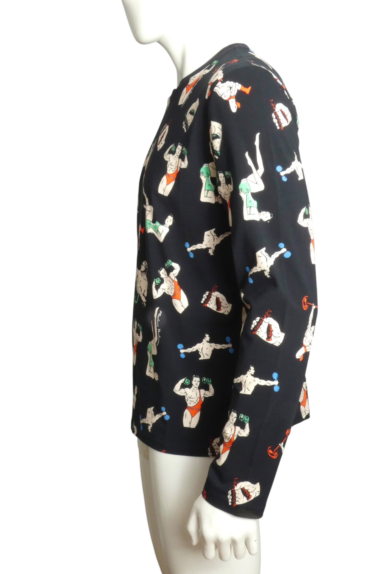 NWT 2019 Printed Cotton L/S T-Shirt, Size XS