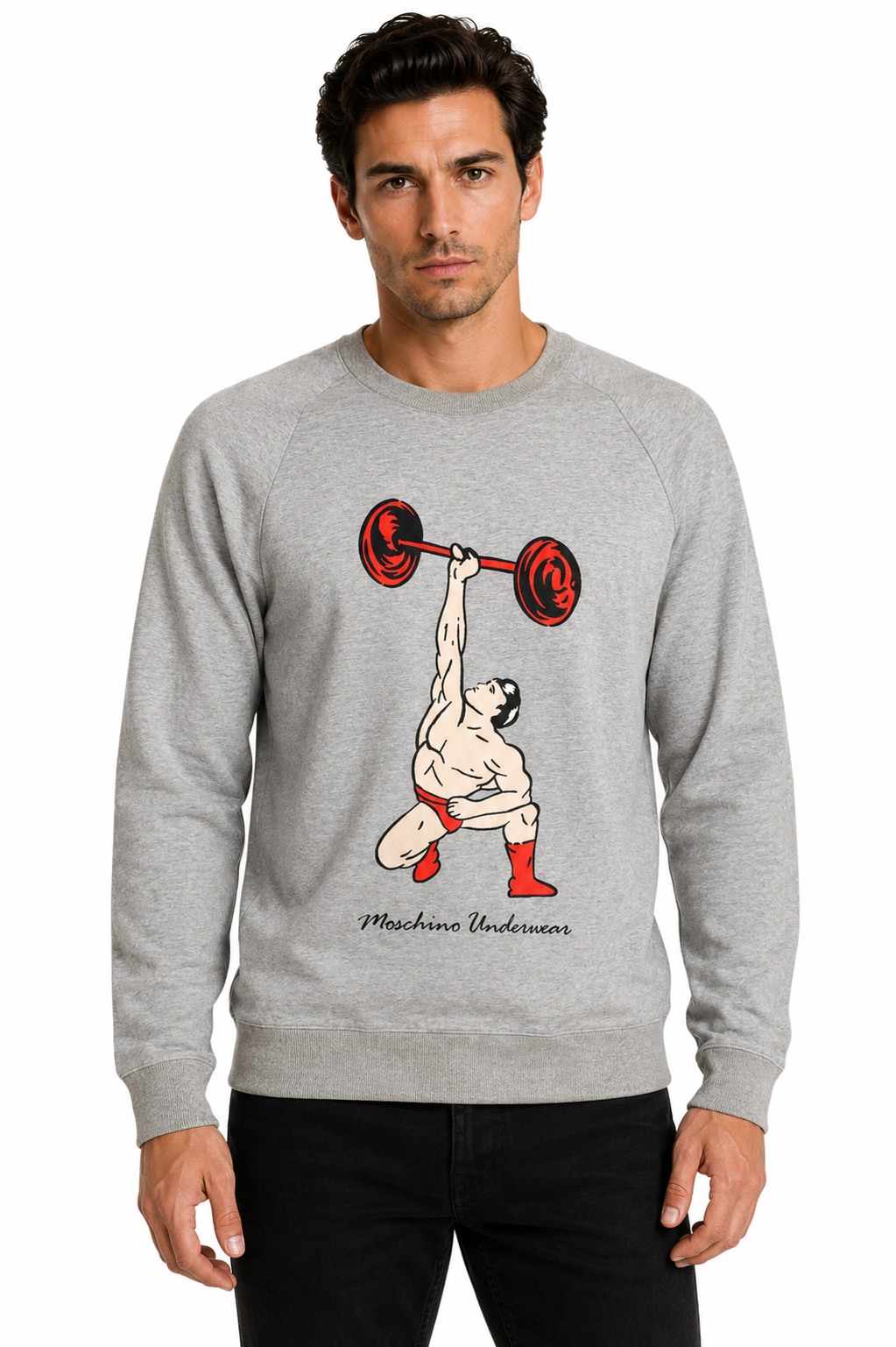 NWT Grey Weight Lifter Sweatshirt, Size-Small