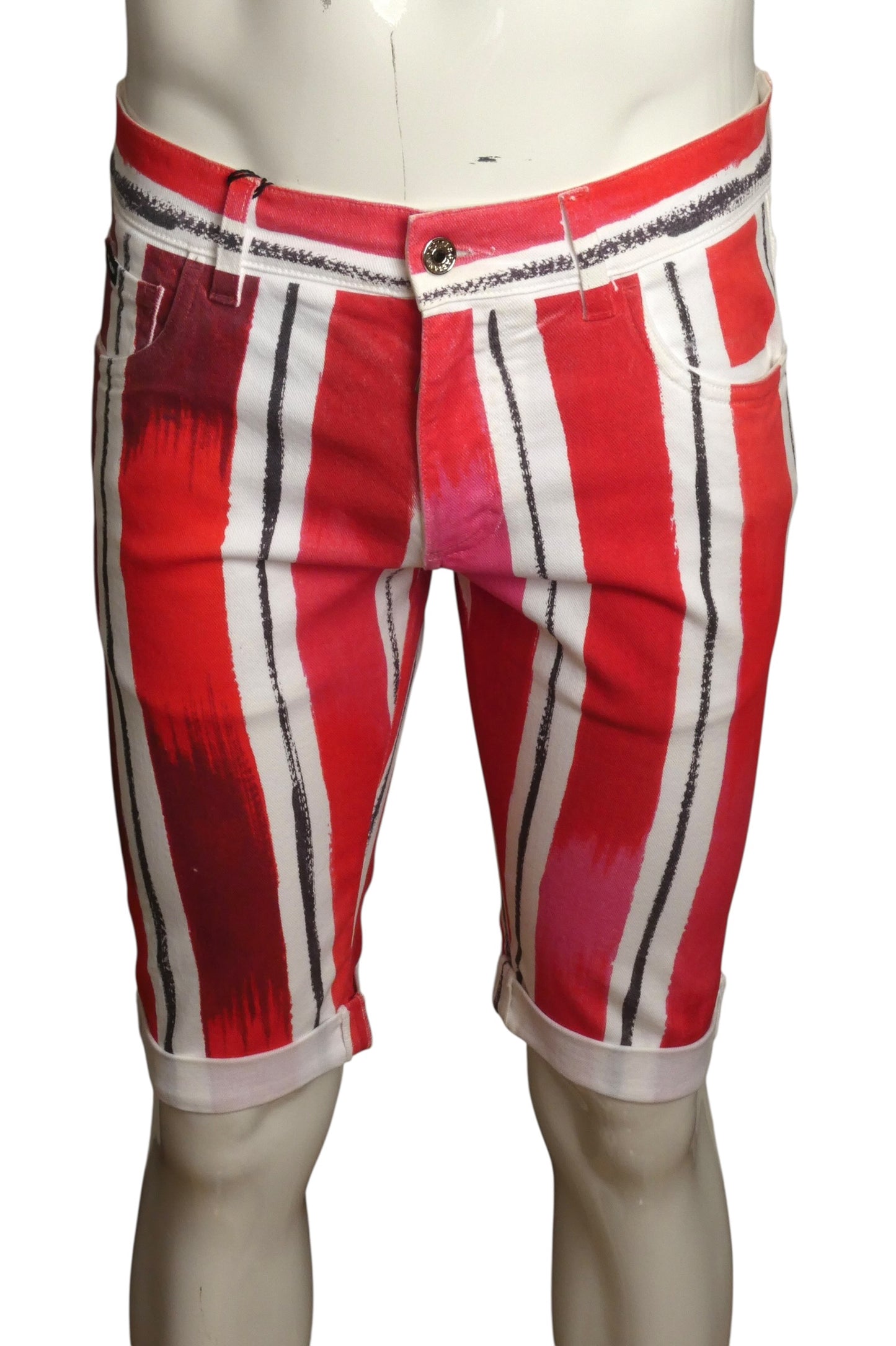 NWT Denim Red Stripe Shorts, Waist-32