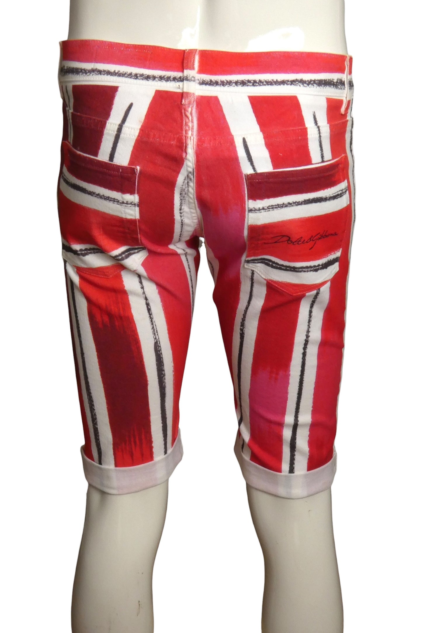 NWT Denim Red Stripe Shorts, Waist-32