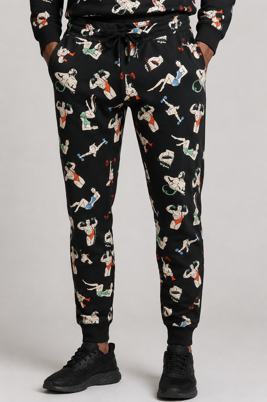 NWT Cotton Print Joggers, Size XS