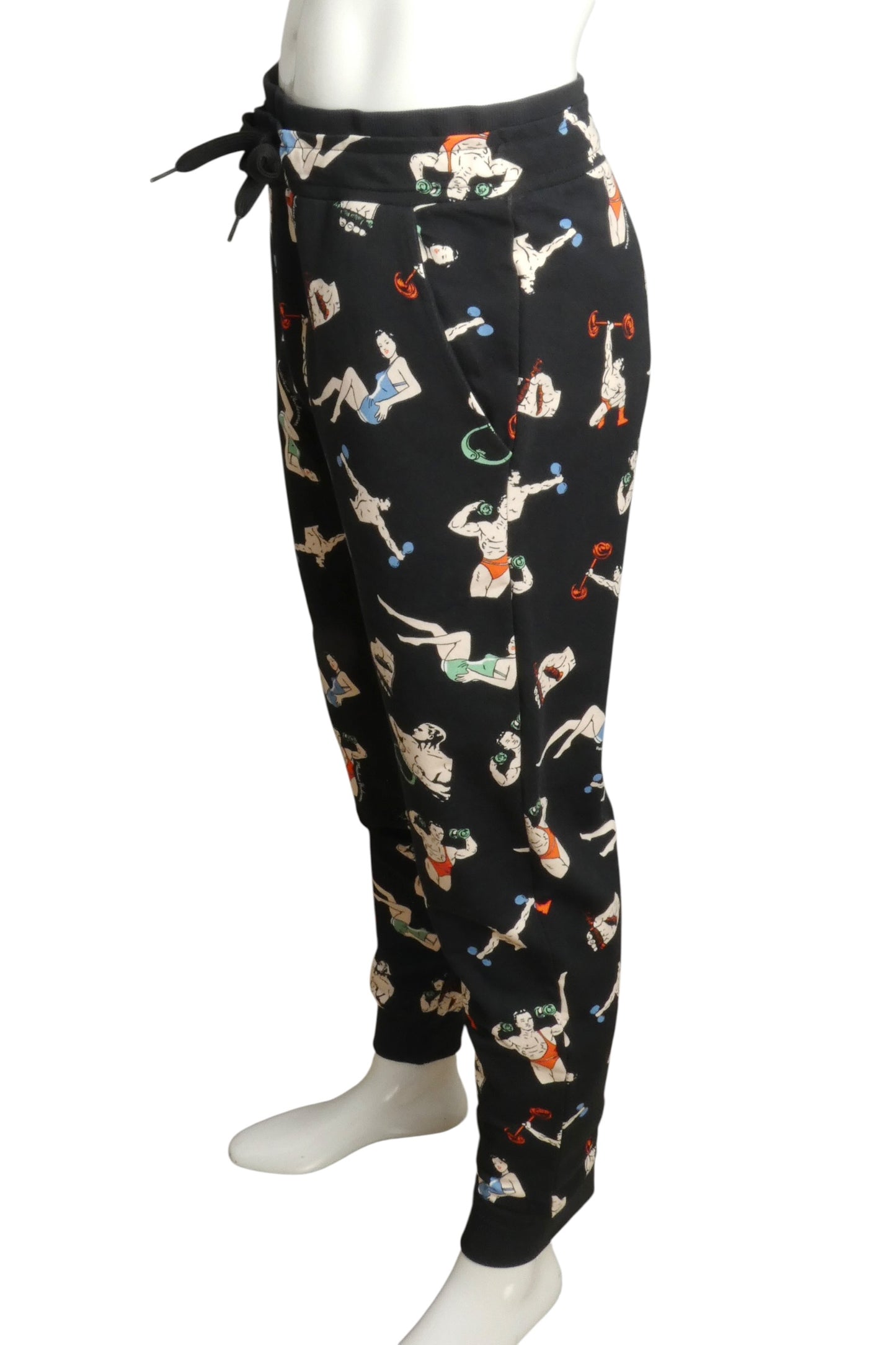 NWT Cotton Print Joggers, Size XS