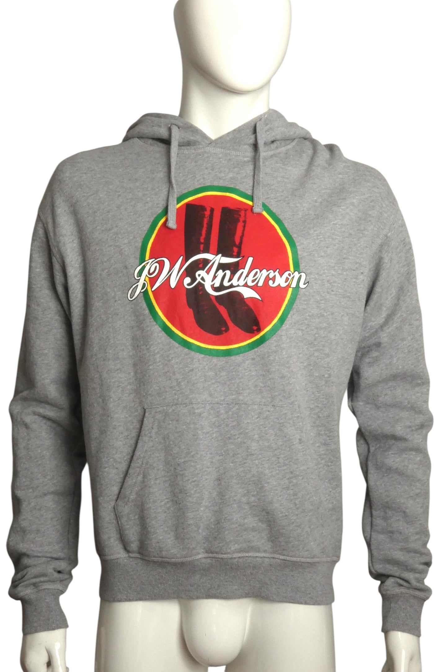 2018 Grey Graphic Print Sweatshirt, Size-Large