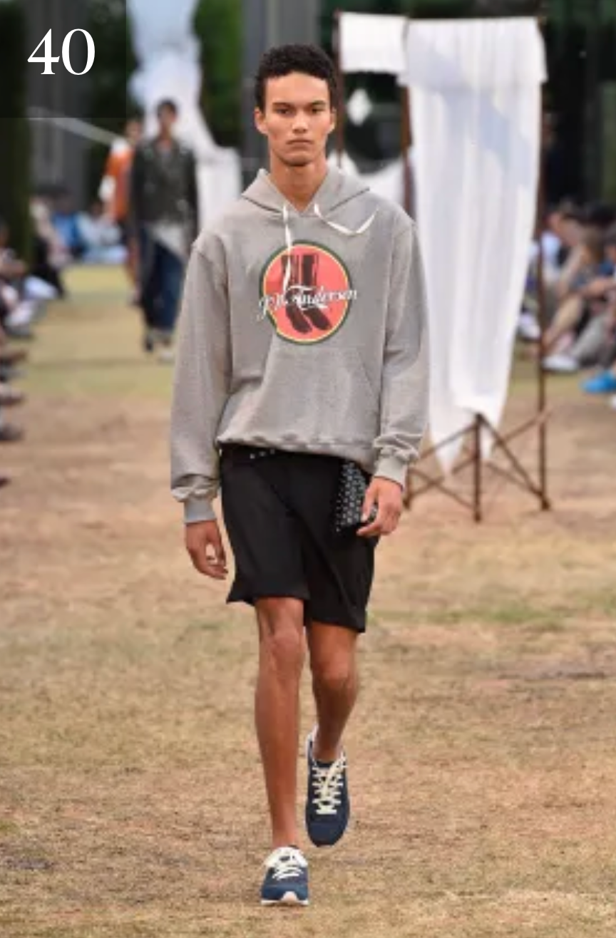 2018 Grey Graphic Print Sweatshirt, Size-Large