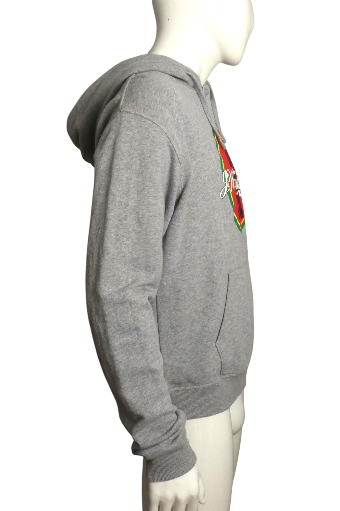 2018 Grey Graphic Print Sweatshirt, Size-Large