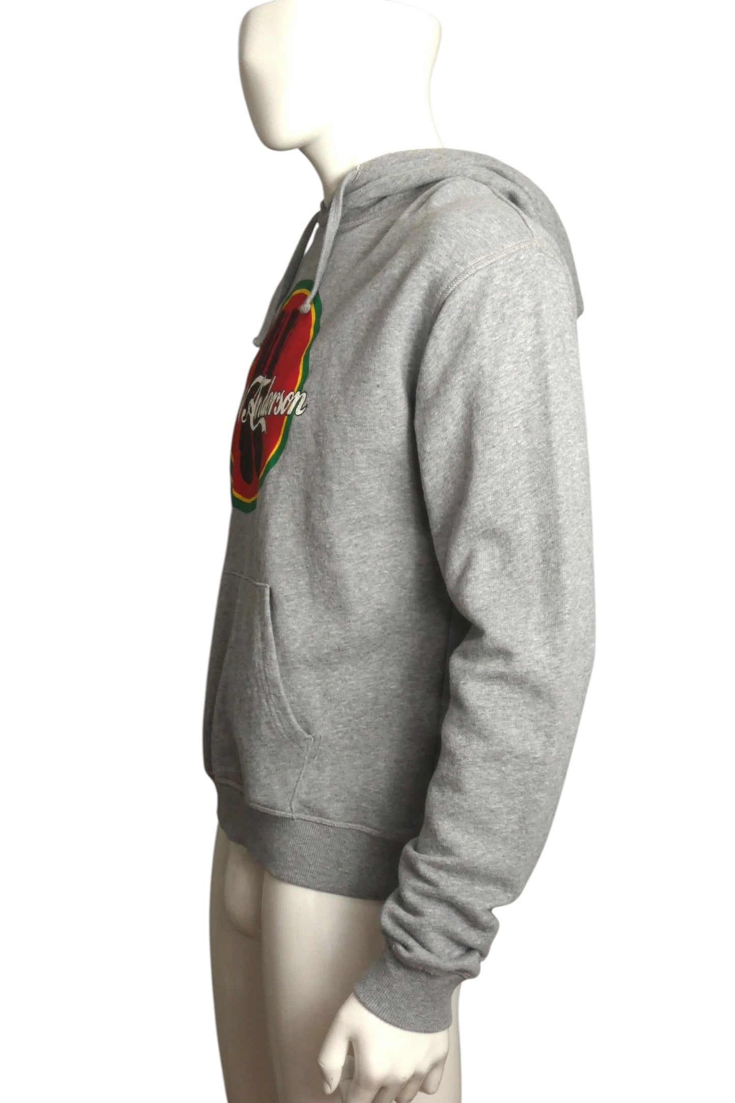 2018 Grey Graphic Print Sweatshirt, Size-Large