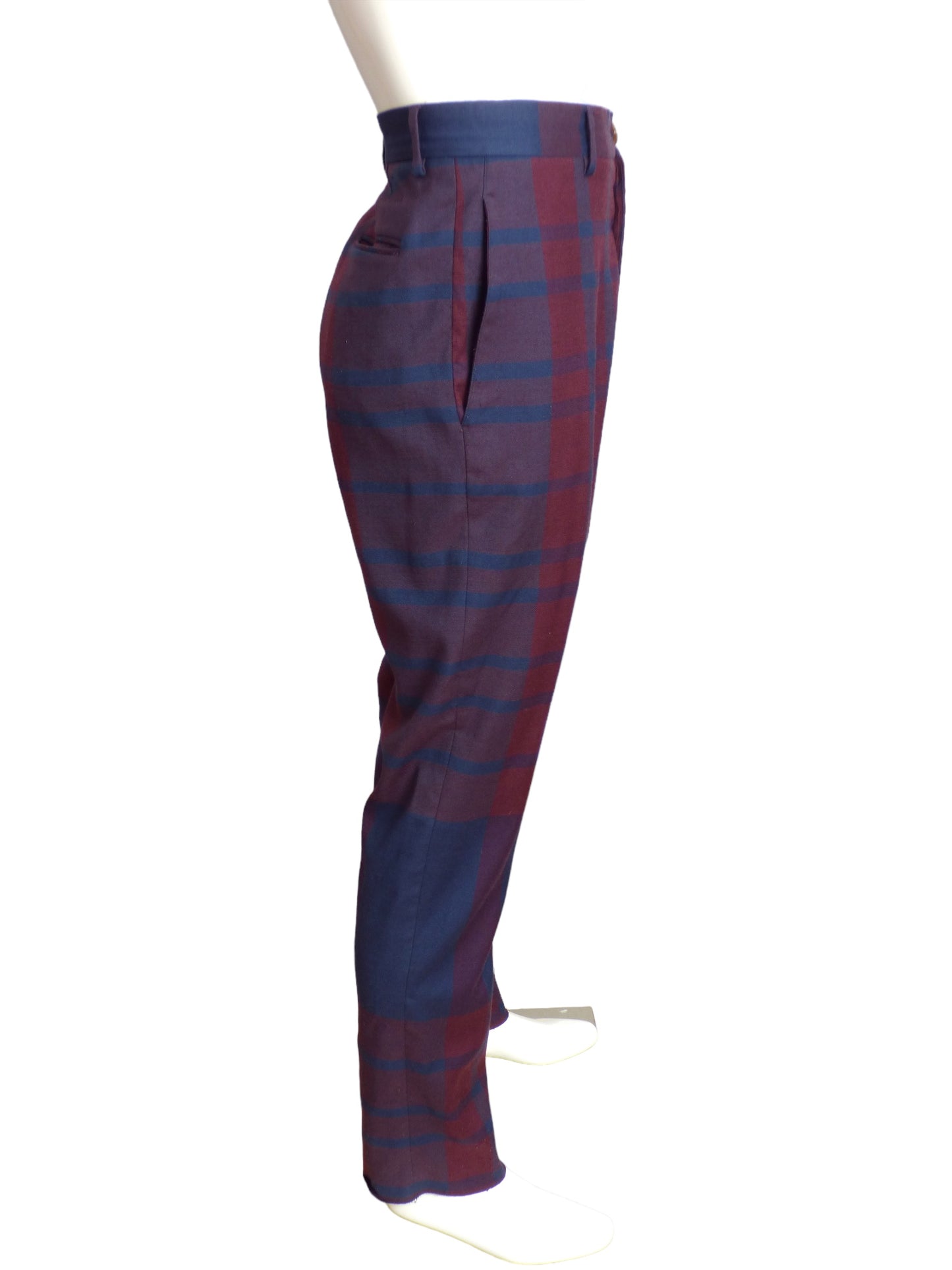 VIVIENNE WESTWOOD- Wool Plaid Slacks, Size 38x32