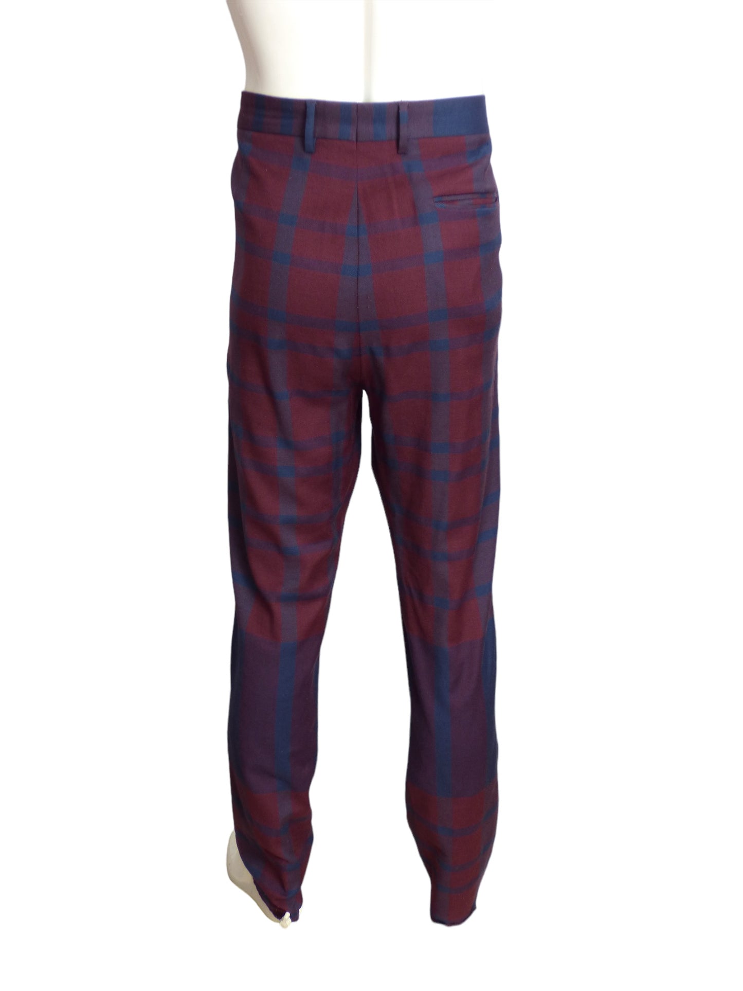 VIVIENNE WESTWOOD- Wool Plaid Slacks, Size 38x32