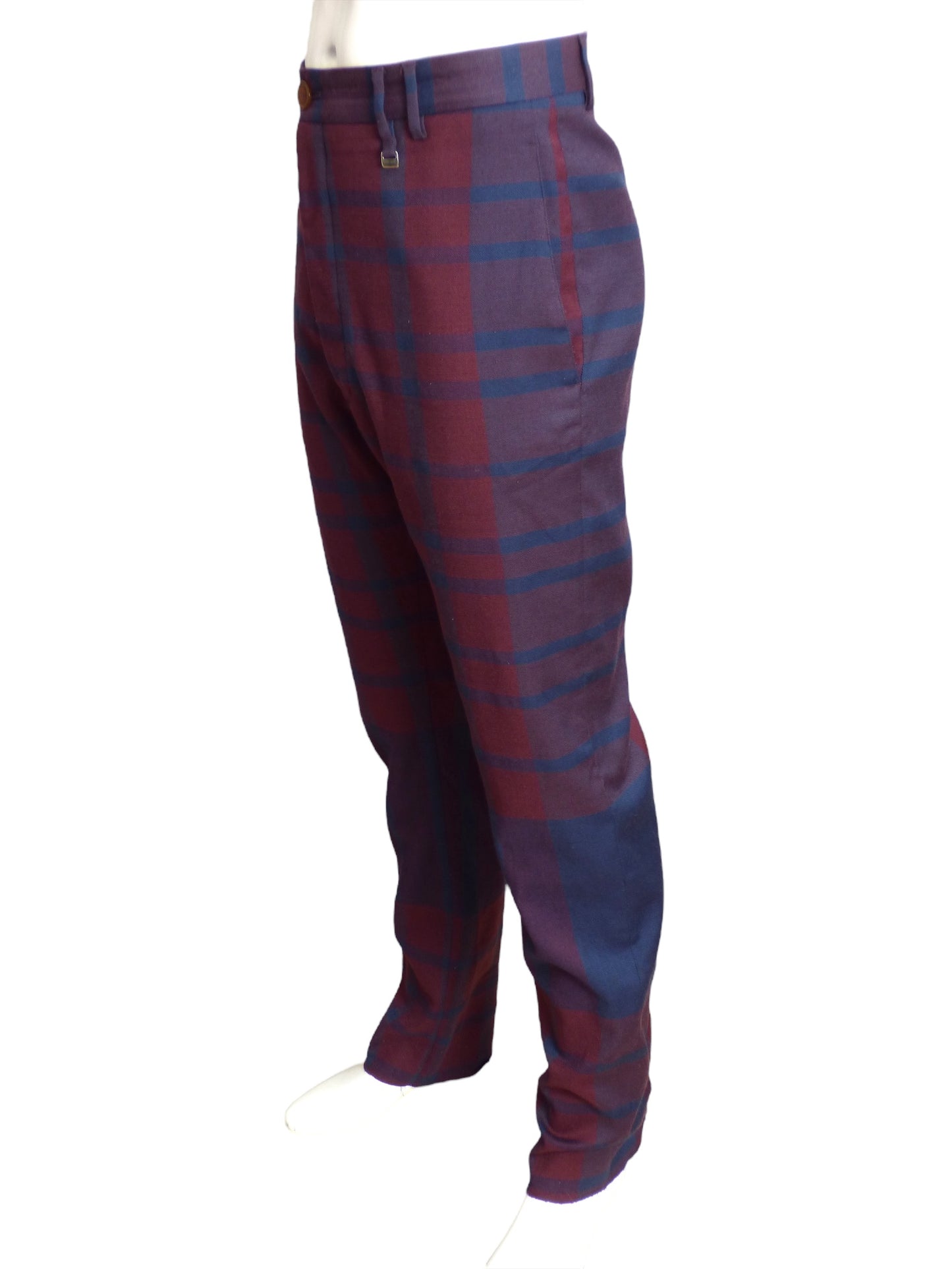 VIVIENNE WESTWOOD- Wool Plaid Slacks, Size 38x32