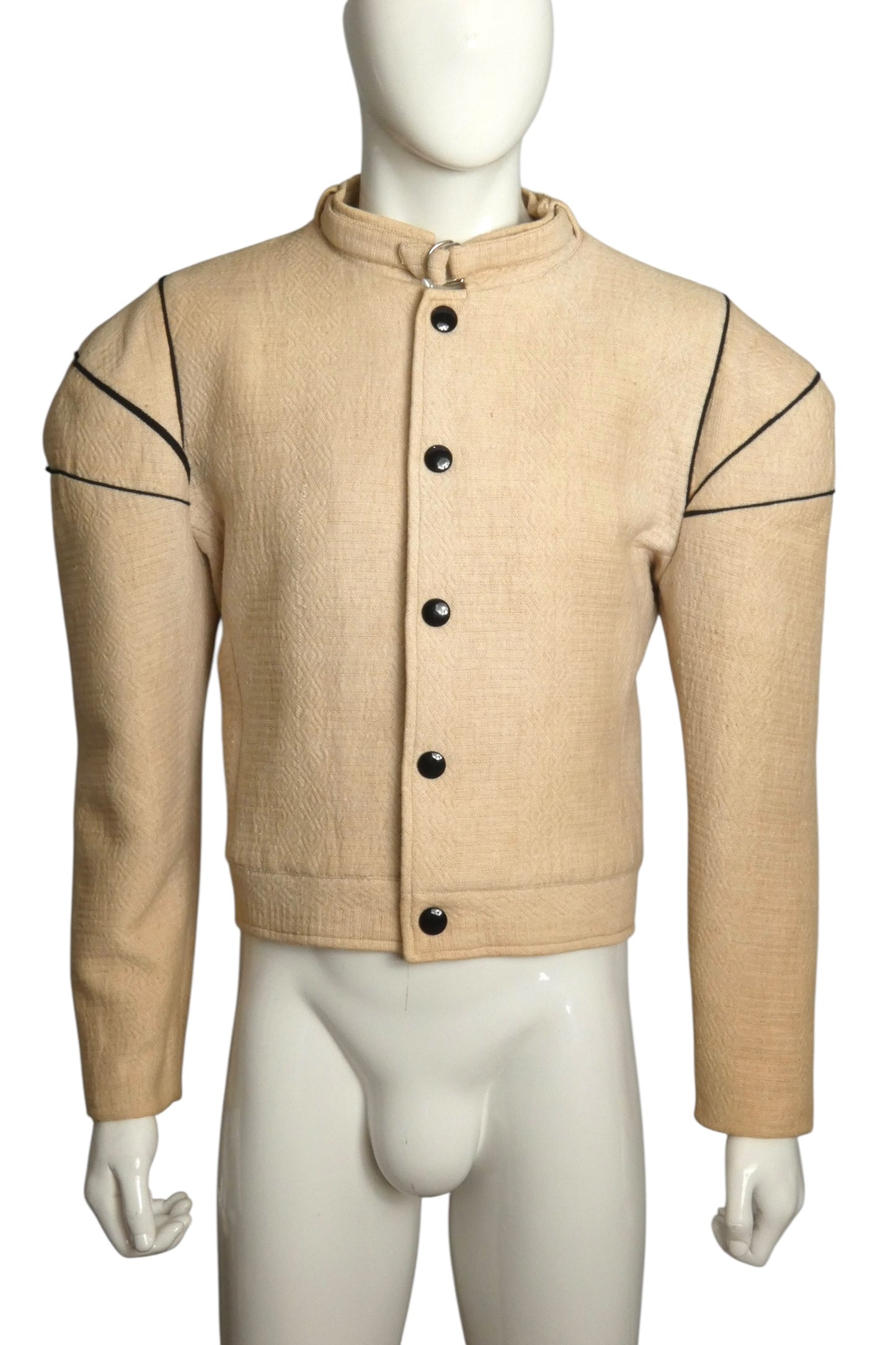 1981 Sculptural Wool Coat, Size-Large