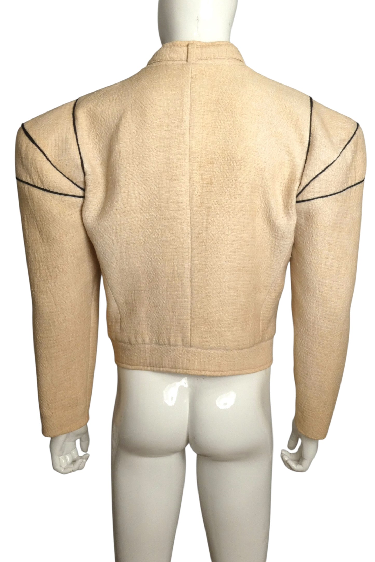 1981 Sculptural Wool Coat, Size-Large