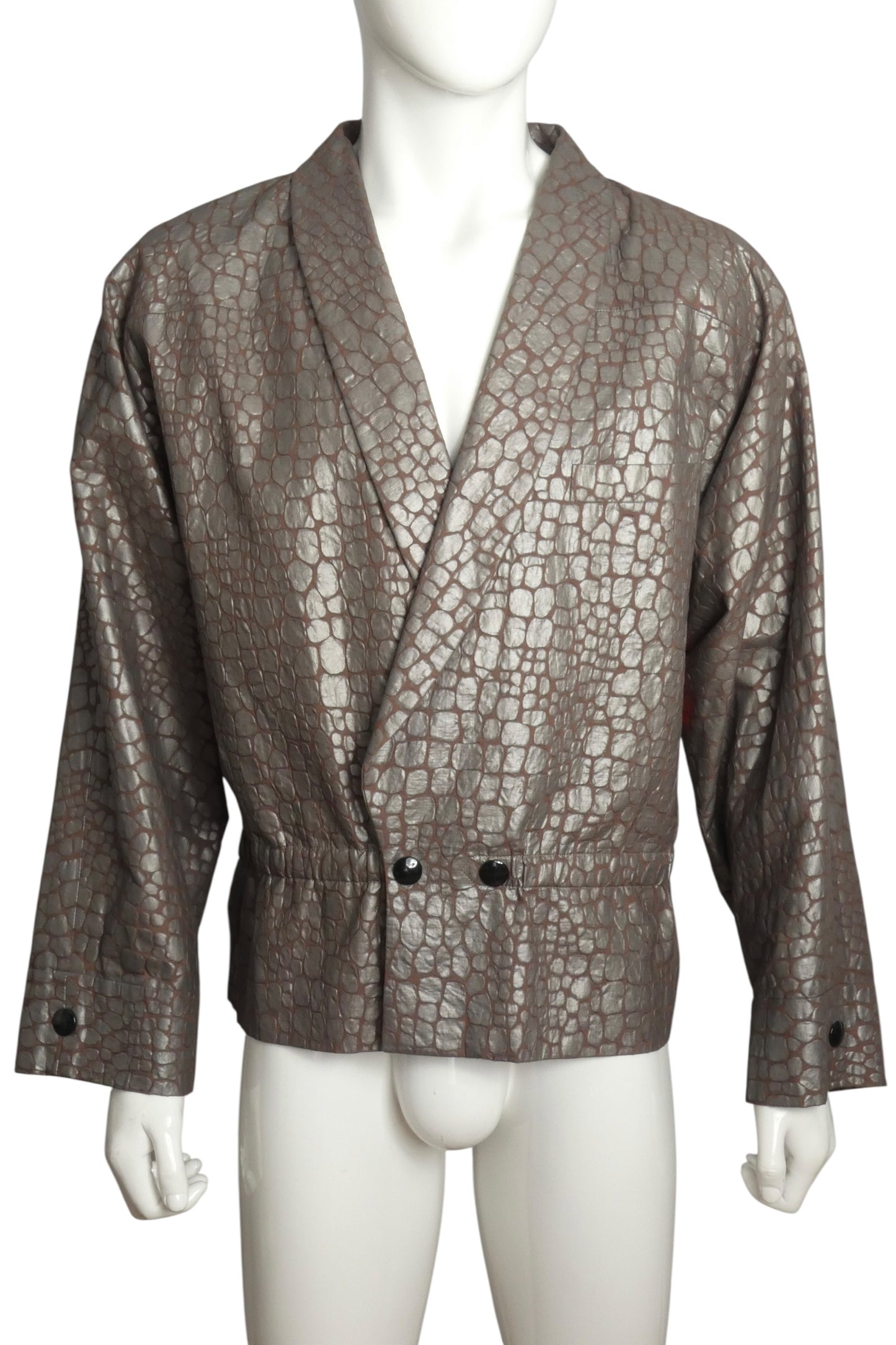 1985 Alligator Brocade Dinner Jacket, Size-Large