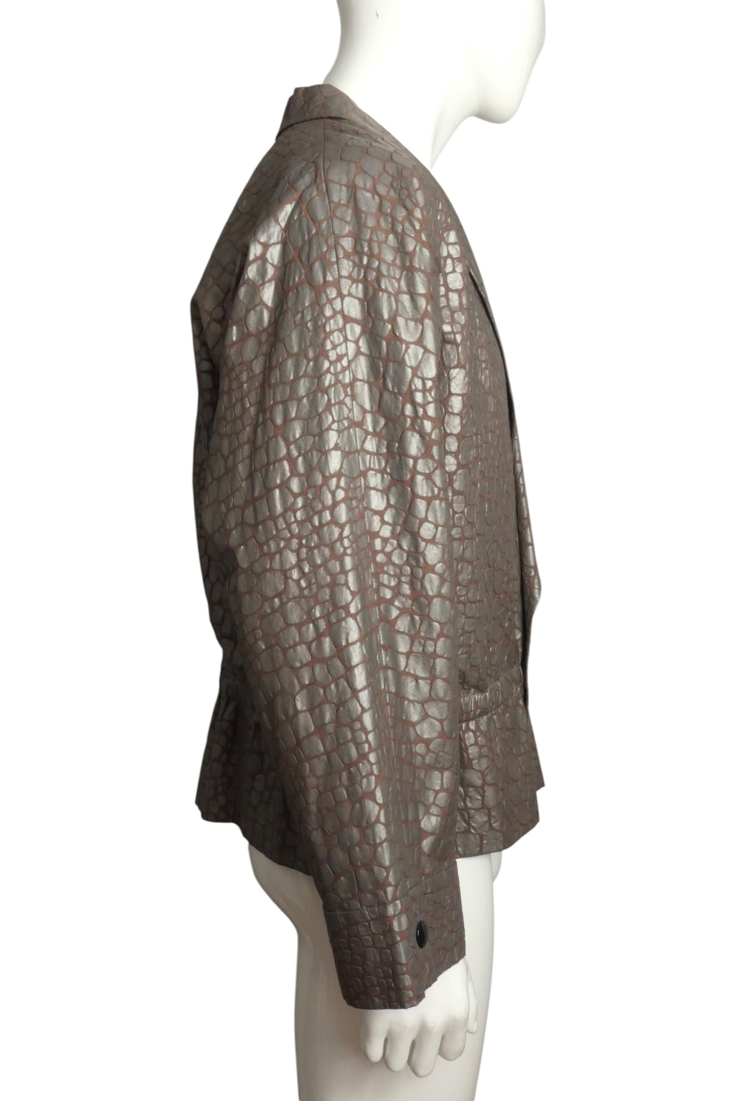 1985 Alligator Brocade Dinner Jacket, Size-Large