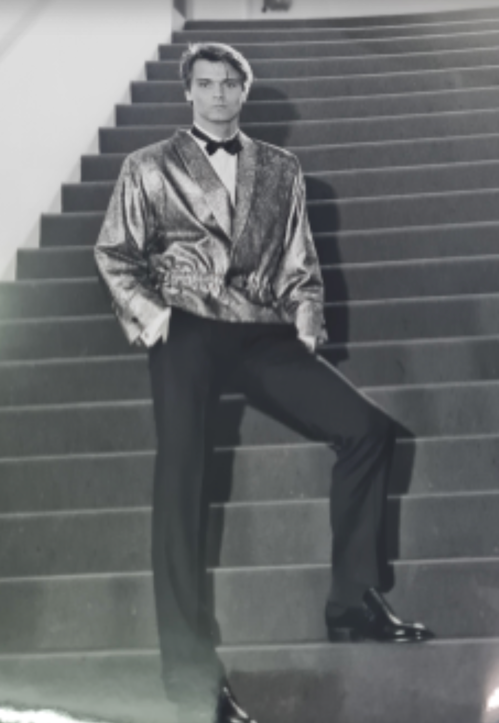 1985 Alligator Brocade Dinner Jacket, Size-Large