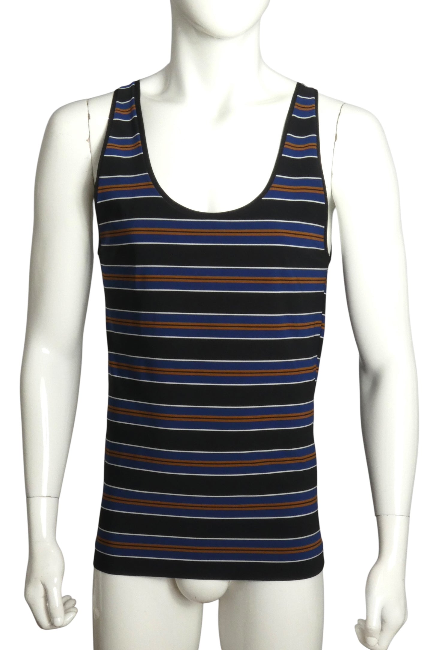 2007 Cotton Stripe Knit Tank, Size Large