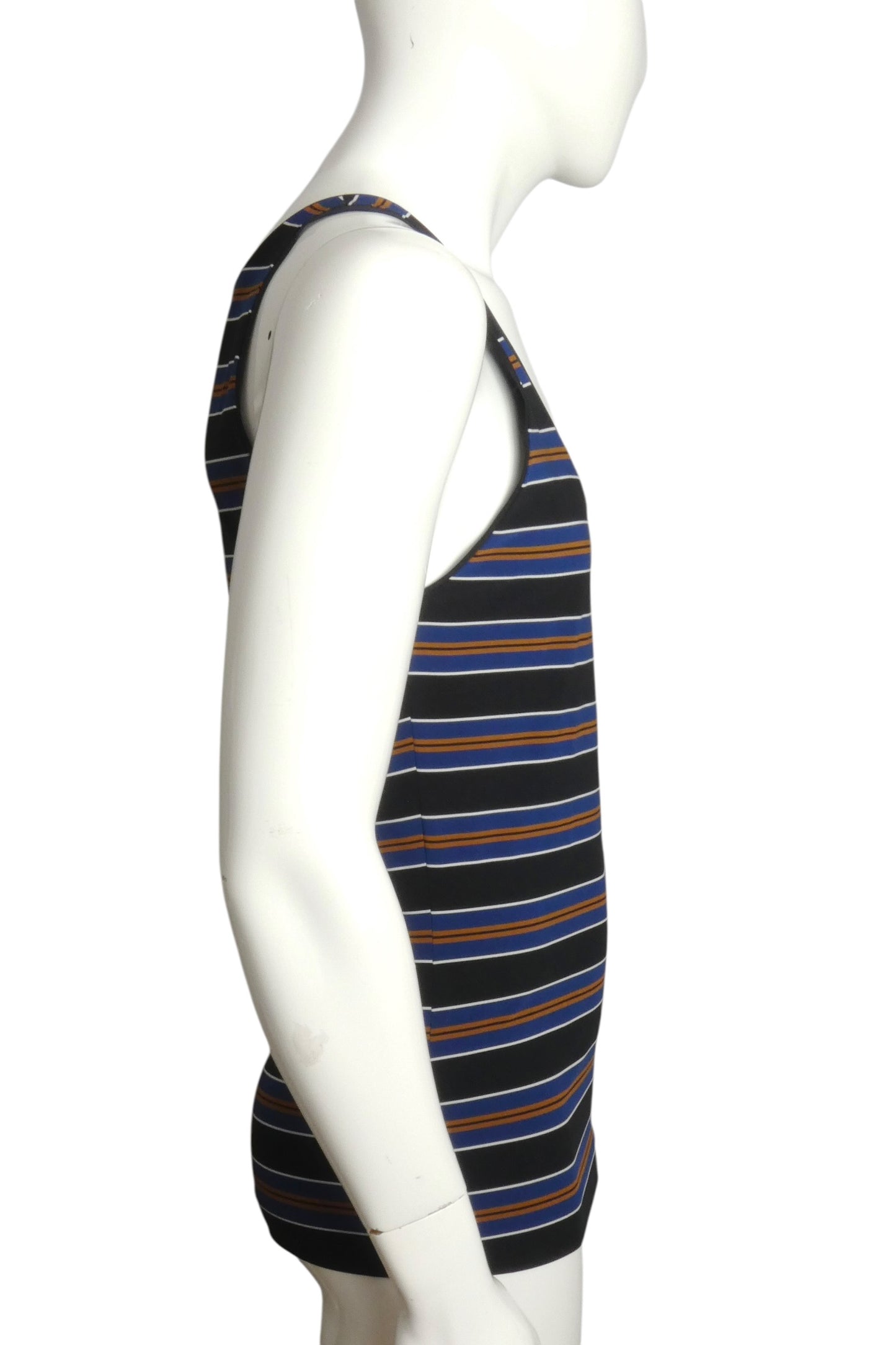 2007 Cotton Stripe Knit Tank, Size Large