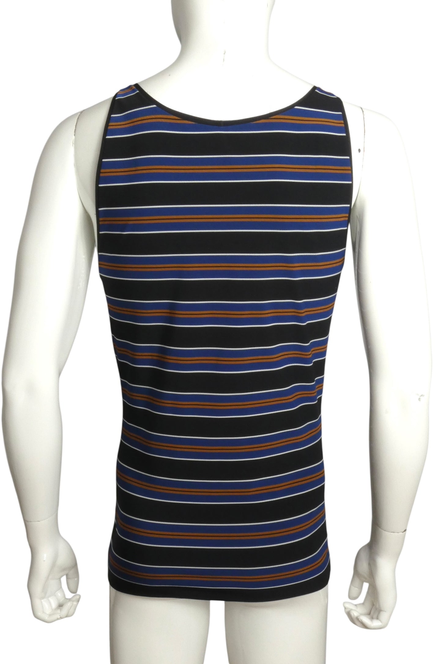 2007 Cotton Stripe Knit Tank, Size Large