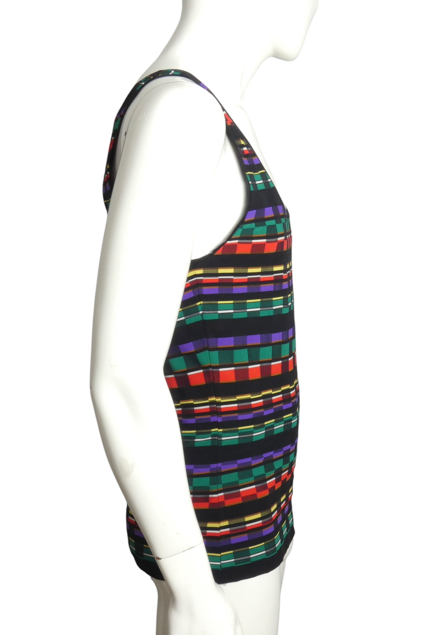 2007 Cotton Stripe Knit Tank, Size Medium